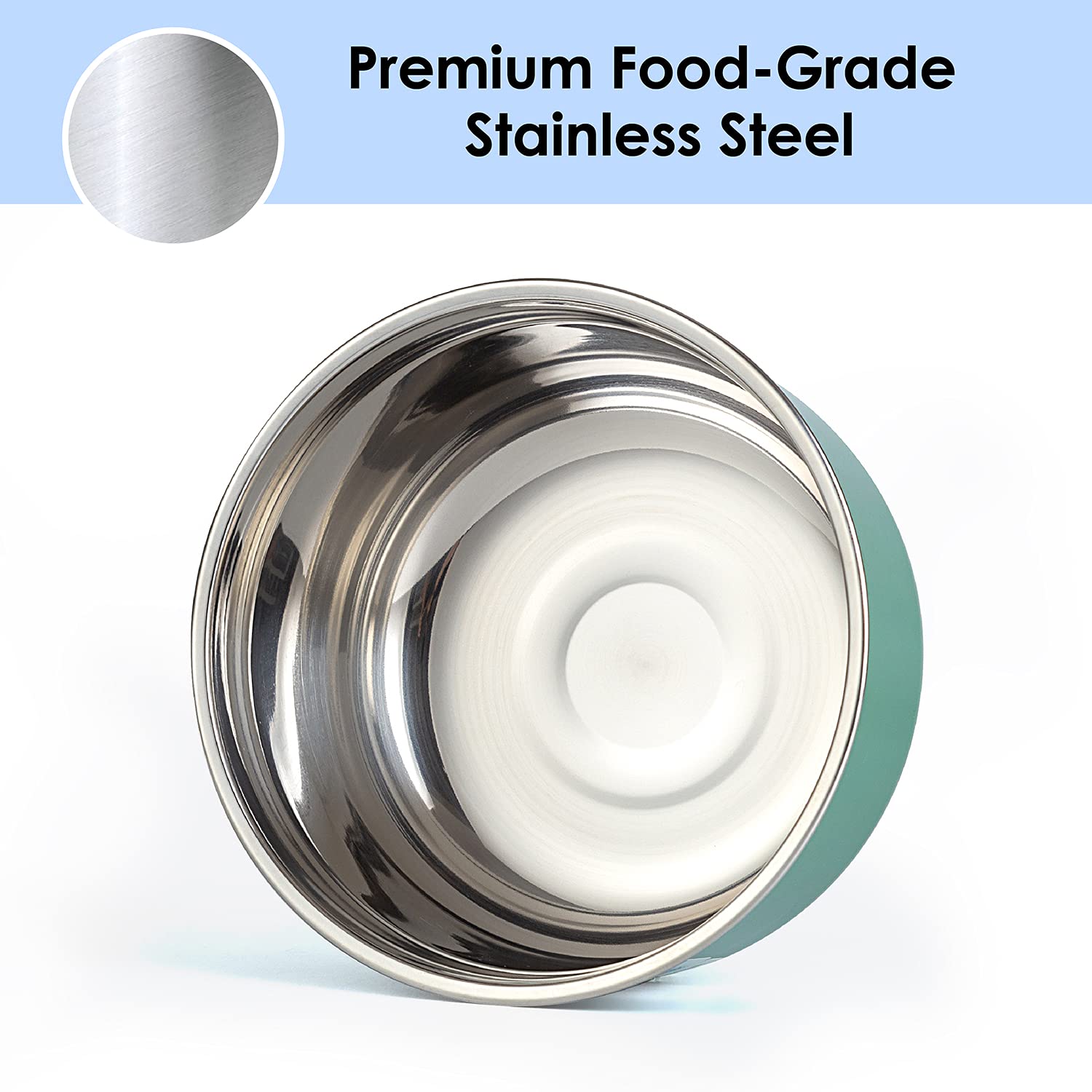 Lille Home Premium Stainless Steel Food Containers/Bento Lunch Box, Anti-Slip Exterior, Set Of Three (14Oz, 25Oz, 41Oz), Leakpro