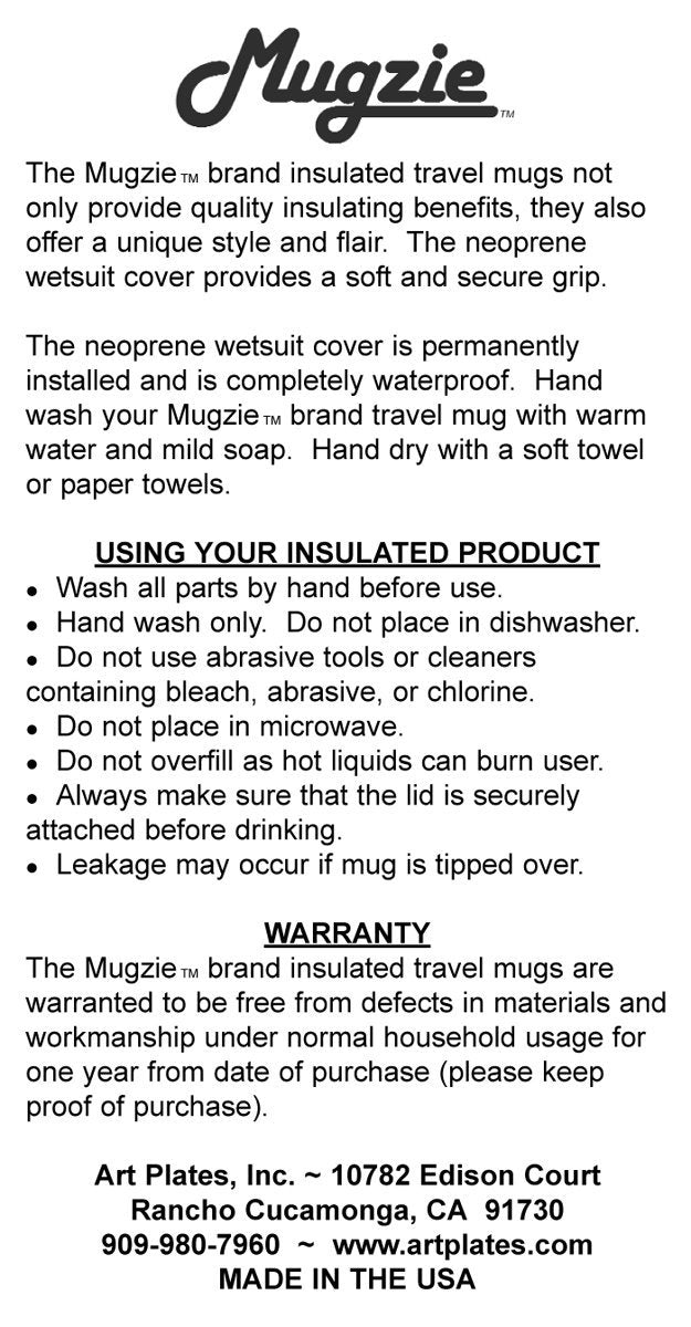 Mugzie Brand 20-Ounce Travel Mug With Insulated Wetsuit Cover - Love Arrows