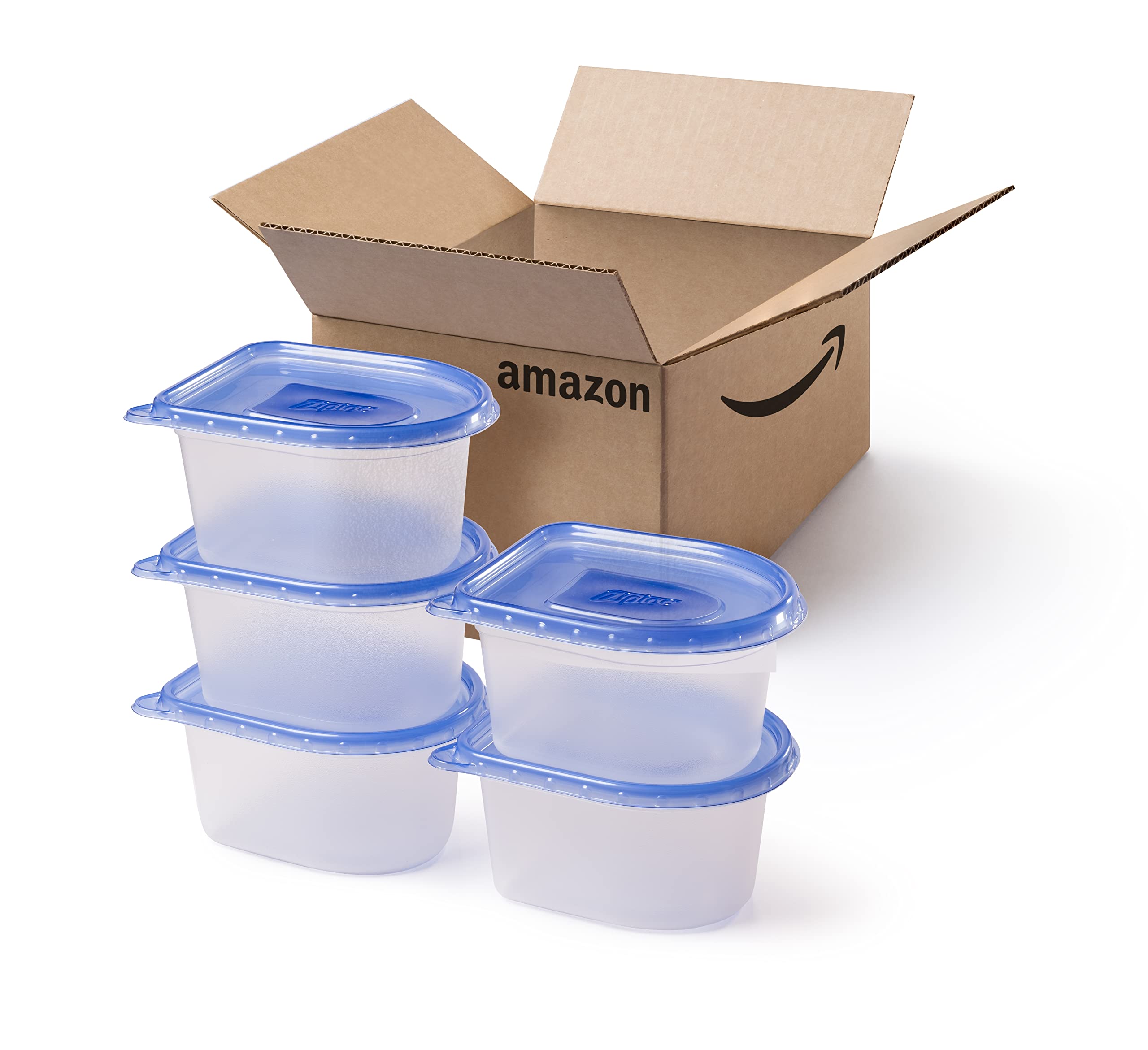 Ziploc Snap N Seal Food Storage Meal Prep Containers, Reusable for Kitchen Organization, Dishwasher Safe, 10 Piece Set, 56 Ounce