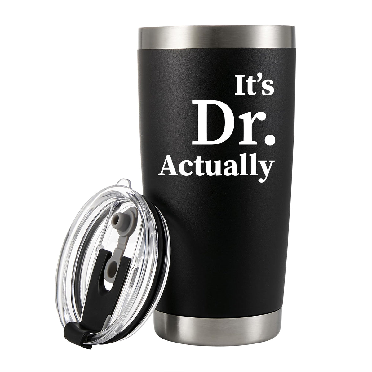 Panvola It'S Dr Actually Doctor Graduation Gift New Phd Student Physician Vacuum Insulated Tumbler Stainless Steel Drinkware Wit