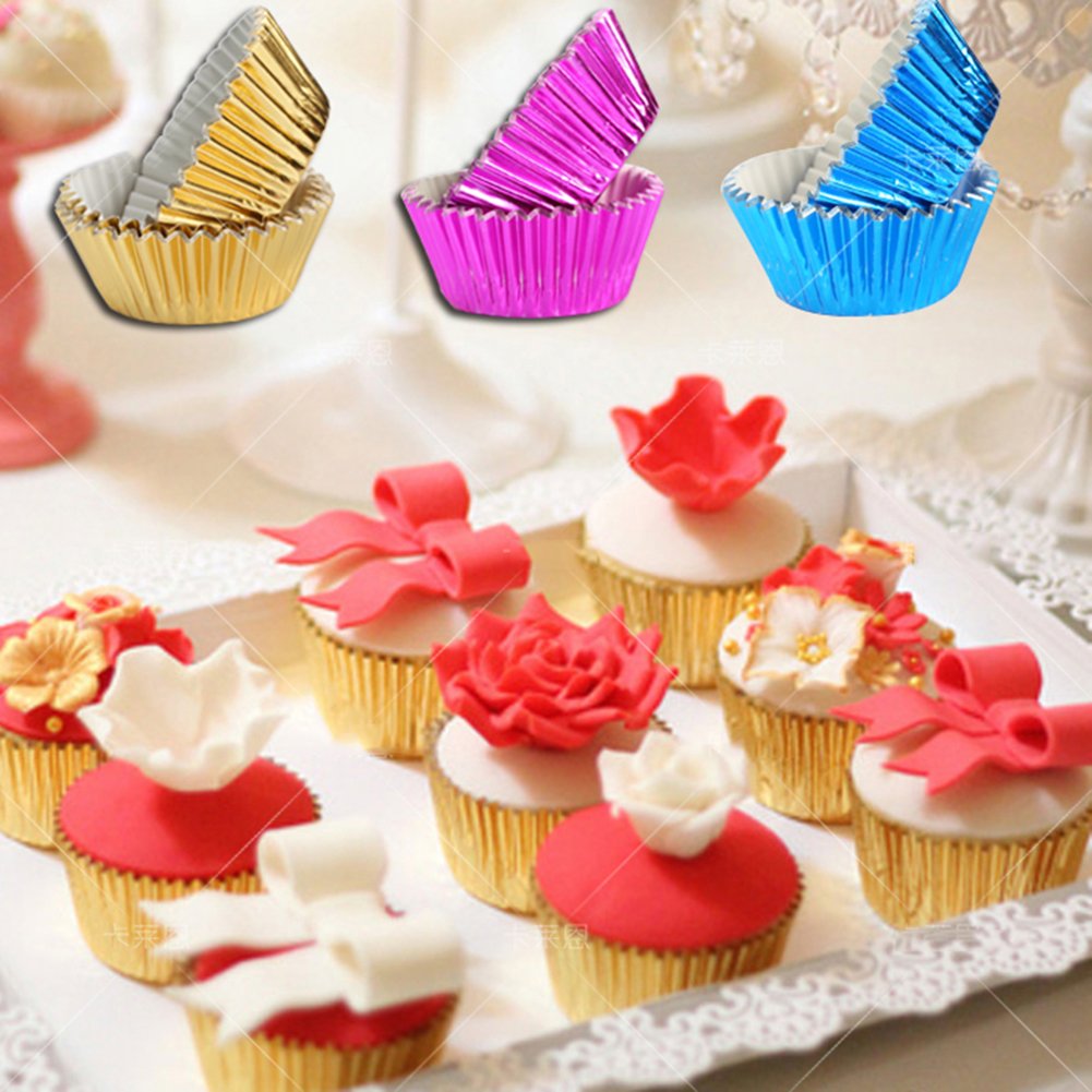 Baking Cups Cupcake Liners Baking Cups For Cupcakes Paper And Muffins, 50-Count, Standard (Purple)