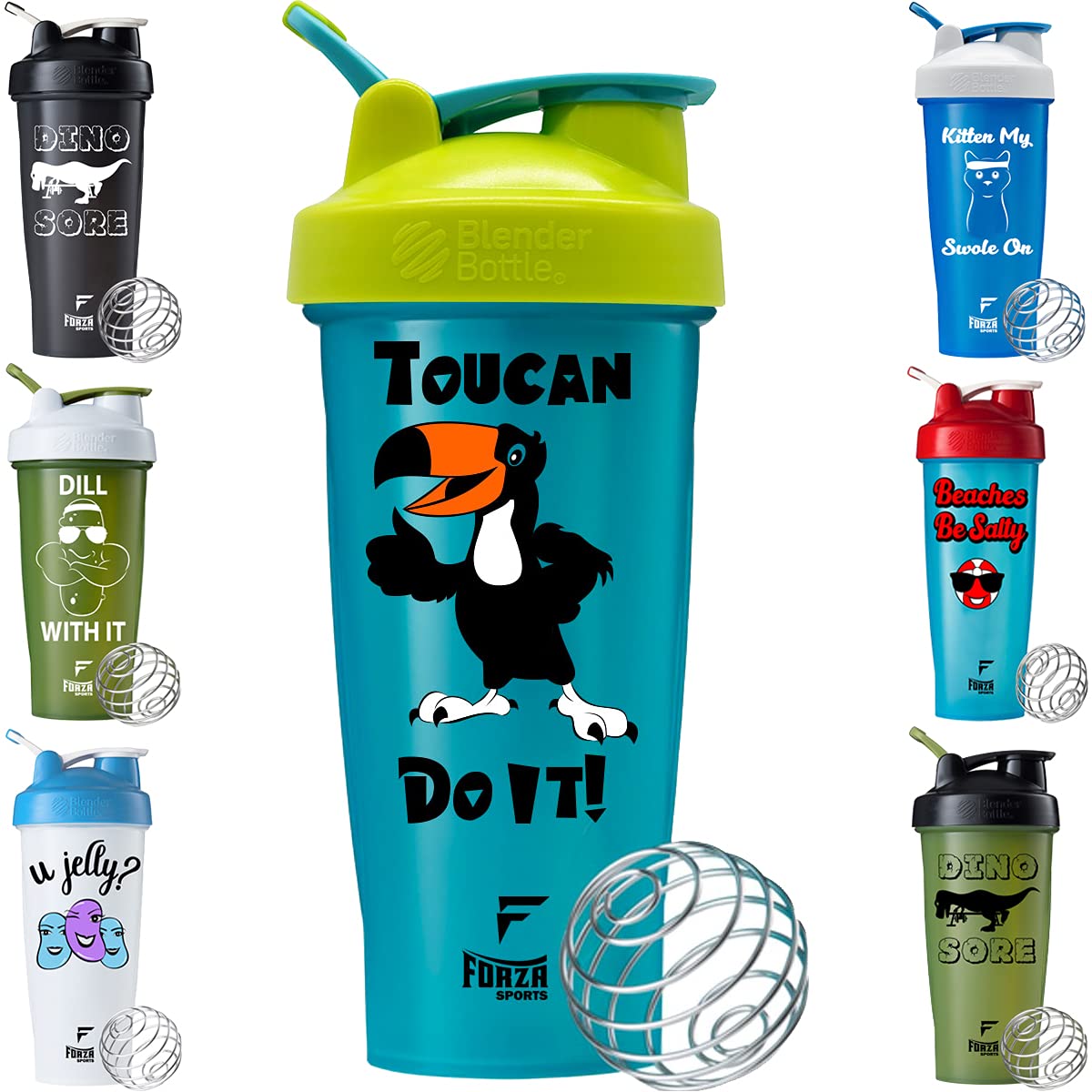 Blender Bottle X Forza Sports Classic 28 Oz. Shaker - Toucan Do It!