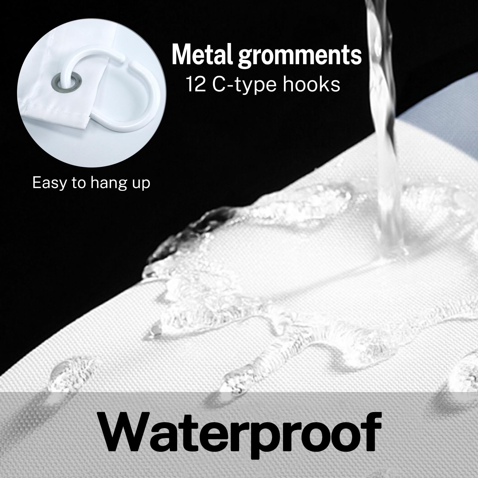 Artsocket Beige Grey Abstract Bathroom Set With Shower Curtain And Rugs Accessory, Painting Brown Abstract Shower Curtain For Ba