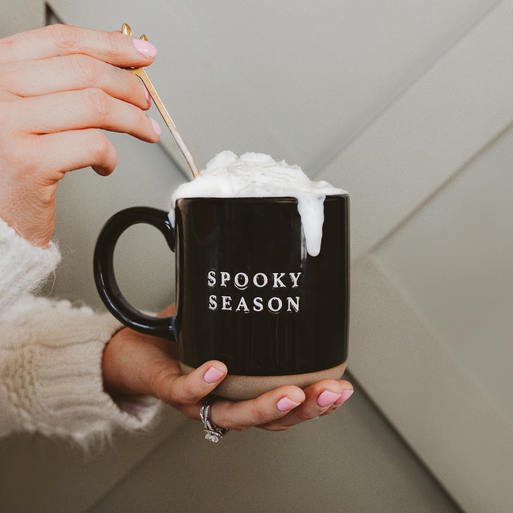 Sweet Water Decor Halloween Coffee Mug - Spooky Coffee Mug for Halloween - Durable Stoneware Mug for Tea & Cocoa - Perfect Hallo