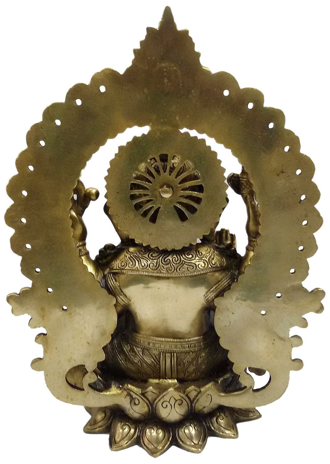 Bharat Haat Brass Kaman Ganesh Ganesha Idol Ganpati Bappa Murti Collectible Statue