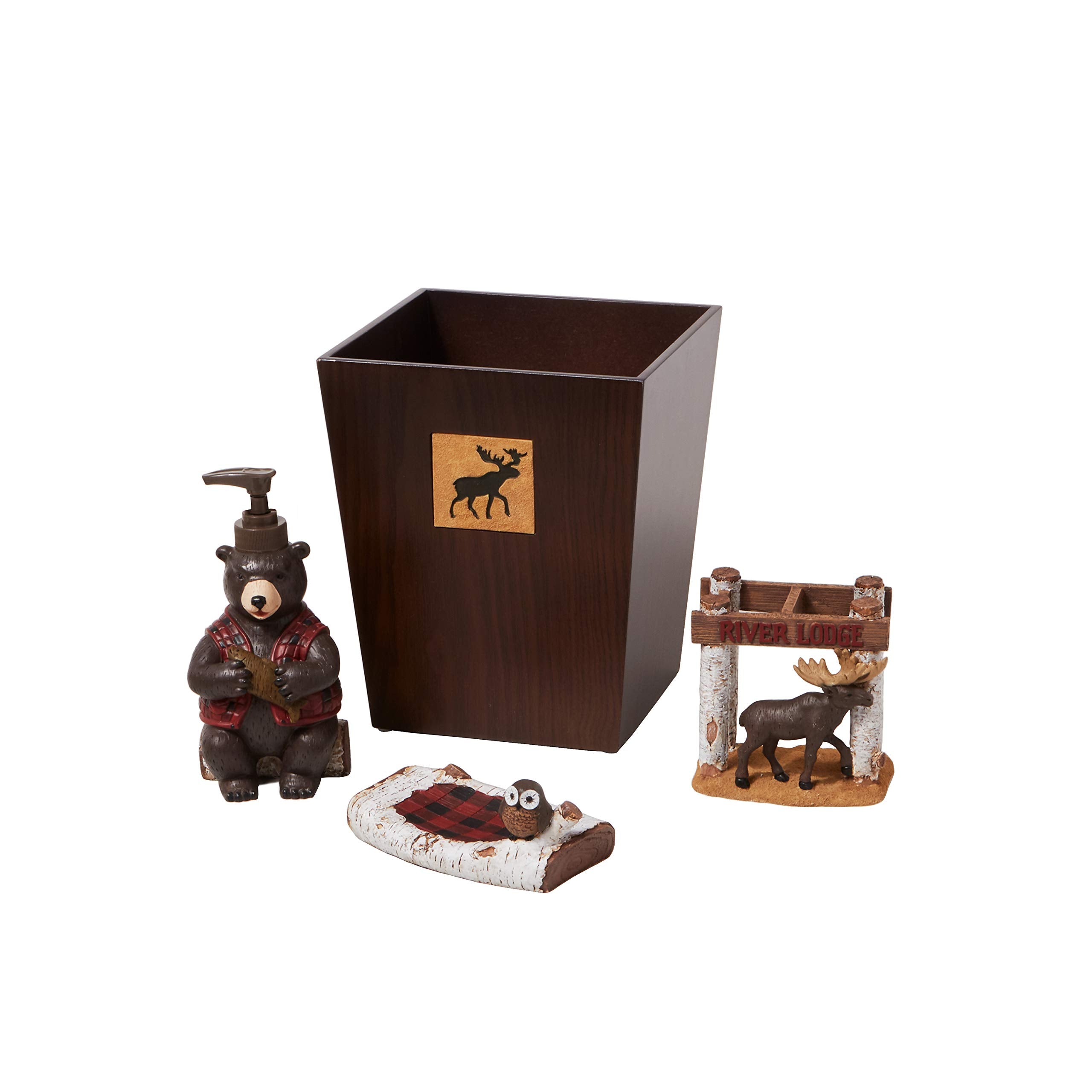Skl Home Yellowstone Sundance Toothbrush Holder, Brown