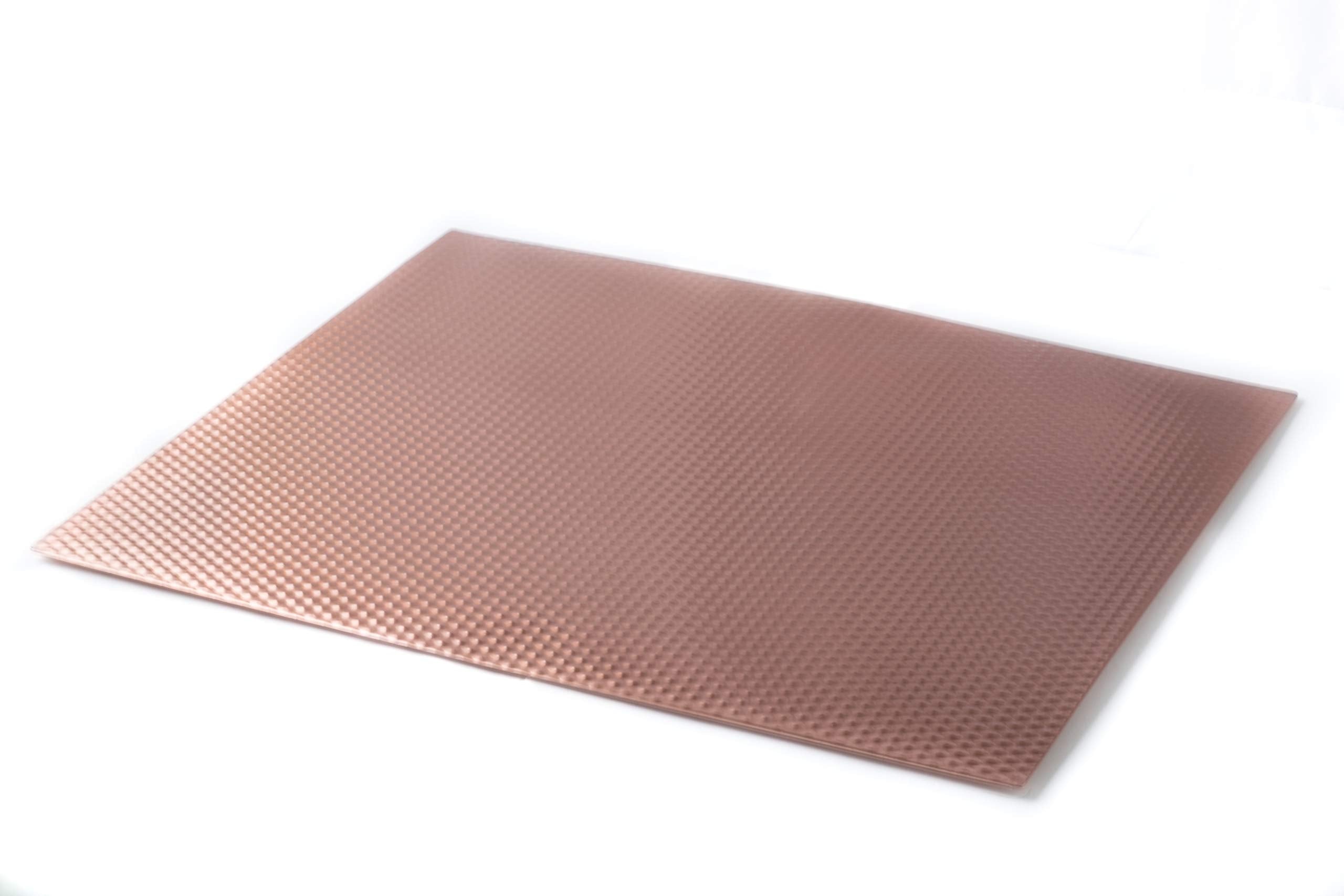 Metal, Heat Resistant, Non-Slip, Counter/Table Protector Mat, Extra Large - 17'' X 20'' - 2 Pack, Copper Color