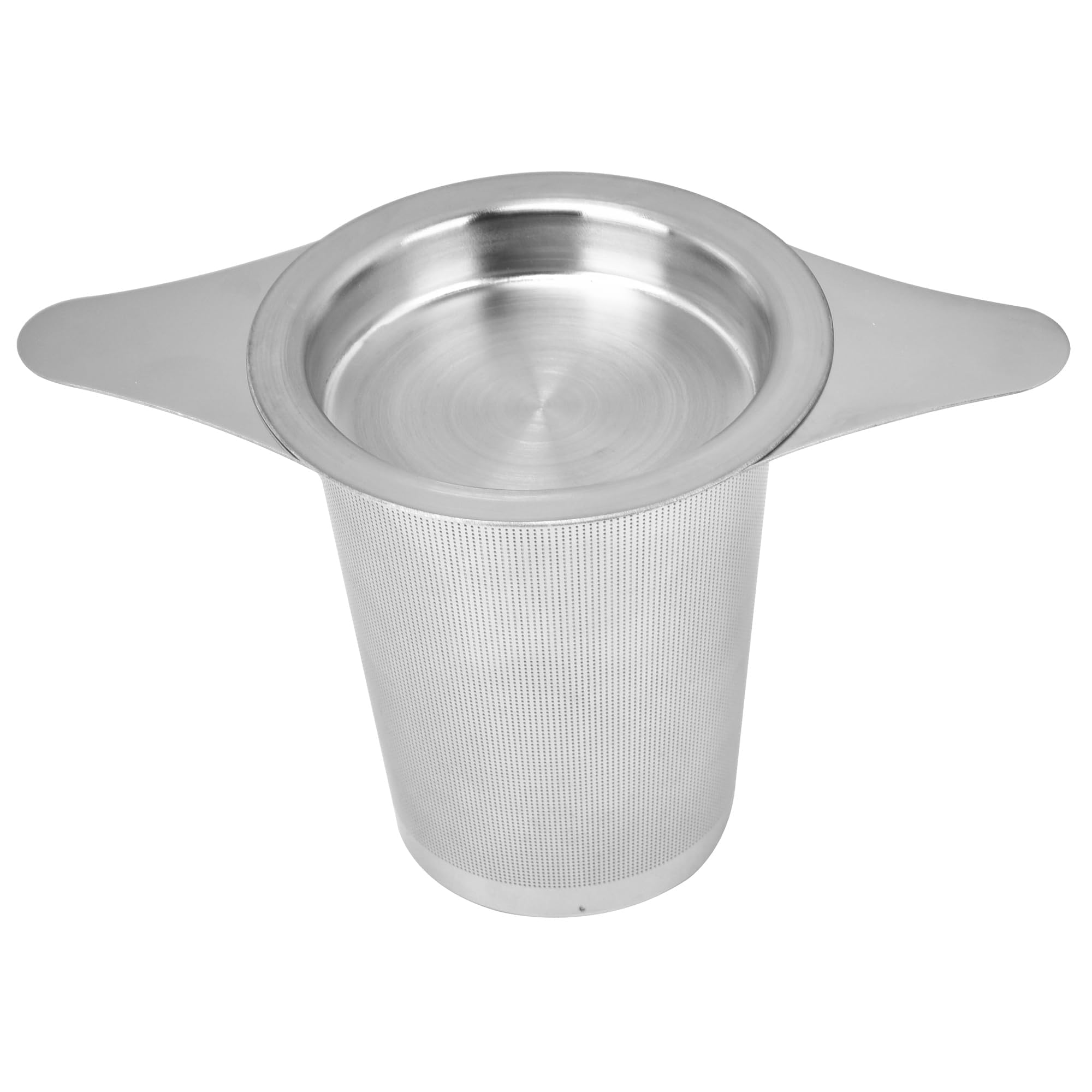 Nkove Stainless Steel Tea Infuser with Lid - Fits Mugs, Cups & Teapots, Silver, Model NK-A5