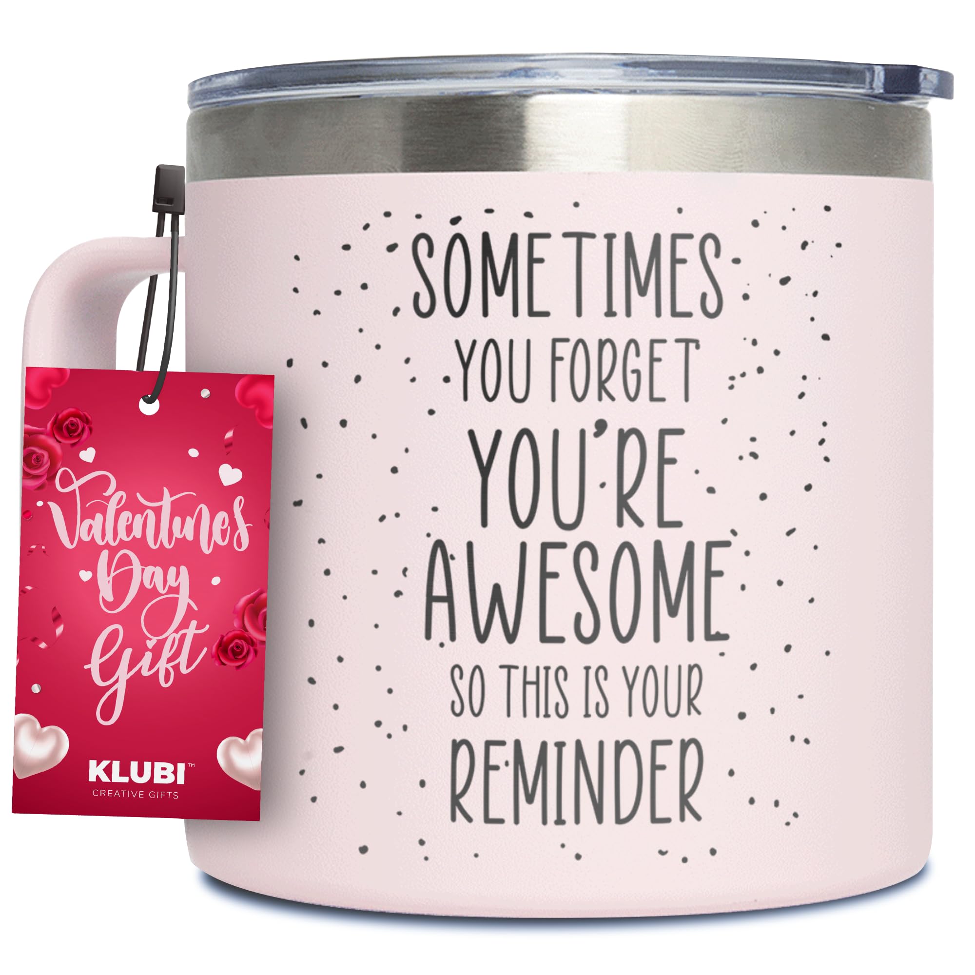 Klubi Cute Pink Birthday Gifts For Women - Sometimes You Forget Your Awesome Gifts For Women Valentines Day Gifts For Her Gifts