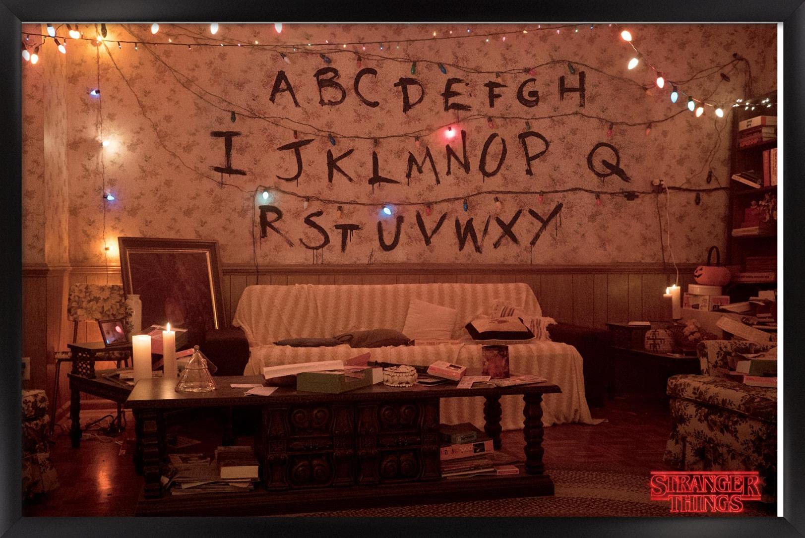 Trends International Framed Poster Stranger Things-Alphabet, 24.25 X 35.75