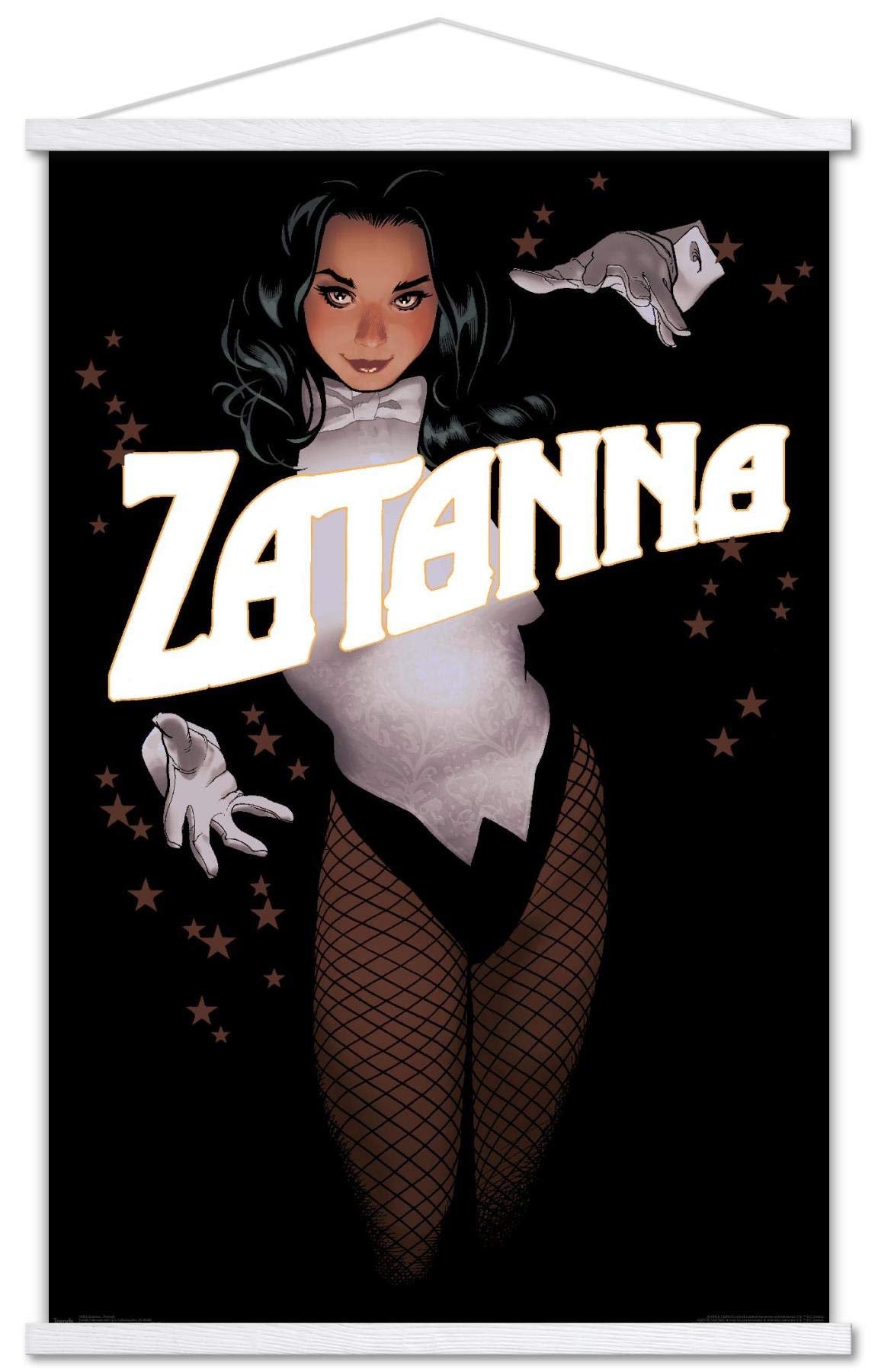 Trends International Dc Comics - Zantanna - Alex Ross Portrait Wall Poster, 22.375'' X 34'', Print And White Hanger Bundle