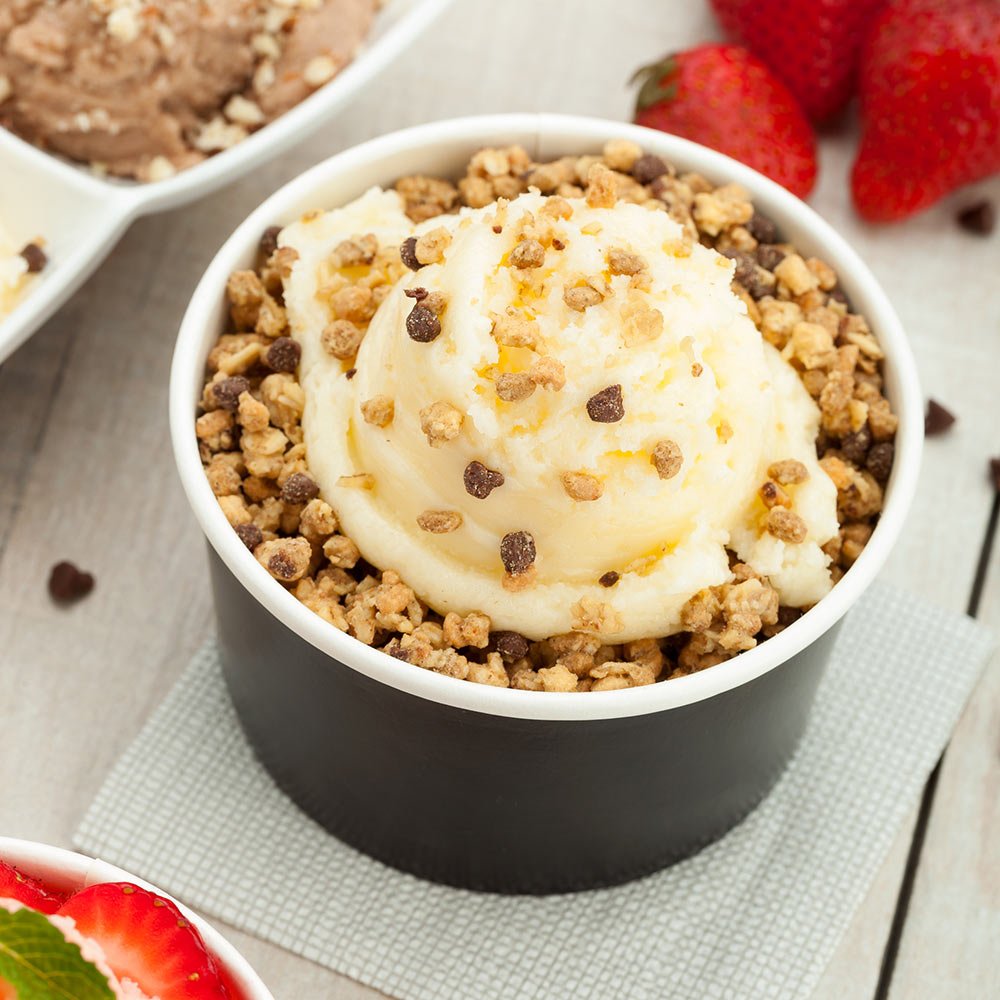 Coppetta 8-Ounce Dessert Cups, 200 Disposable Ice Cream Cups - Lids Sold Separately, Sturdy, Black Paper Frozen Yogurt Bowls, Fo