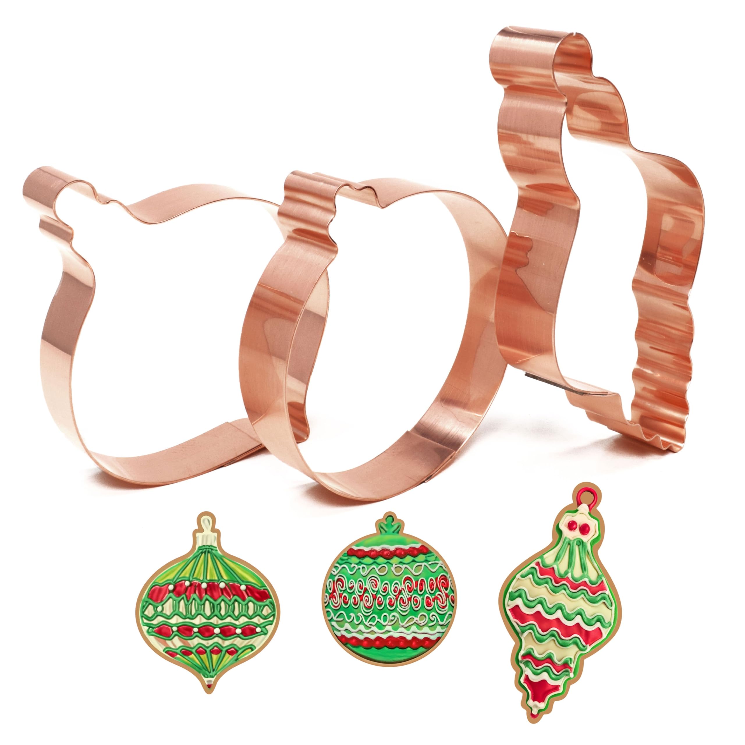 Trio Of Vintage Style Christmas Ornament Cookie Cutters