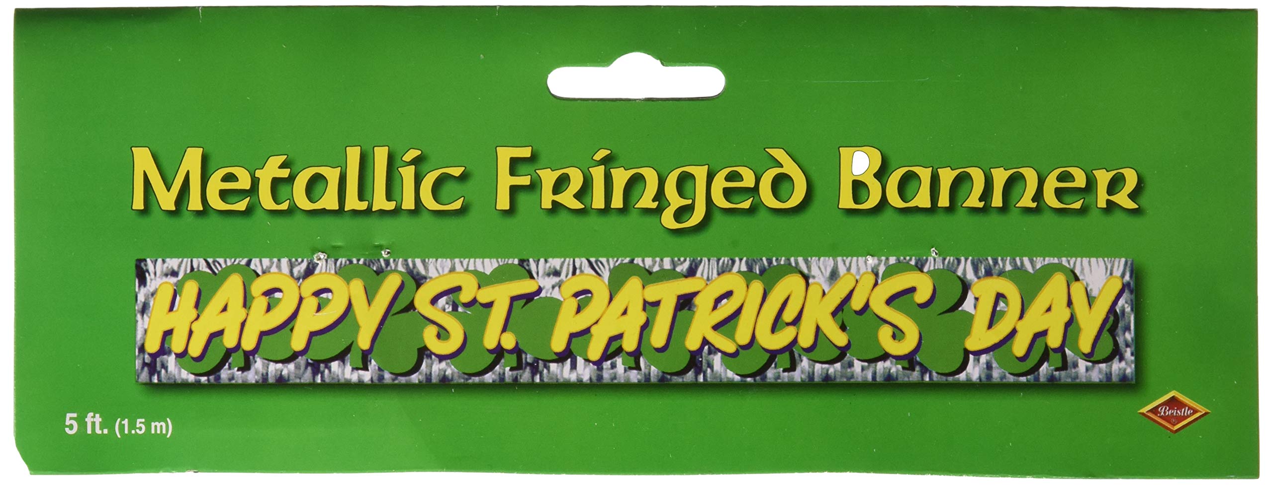Metallic Happy St Patrick'S Day Fringe Banner Party Accessory (1 Count) (1/Pkg)