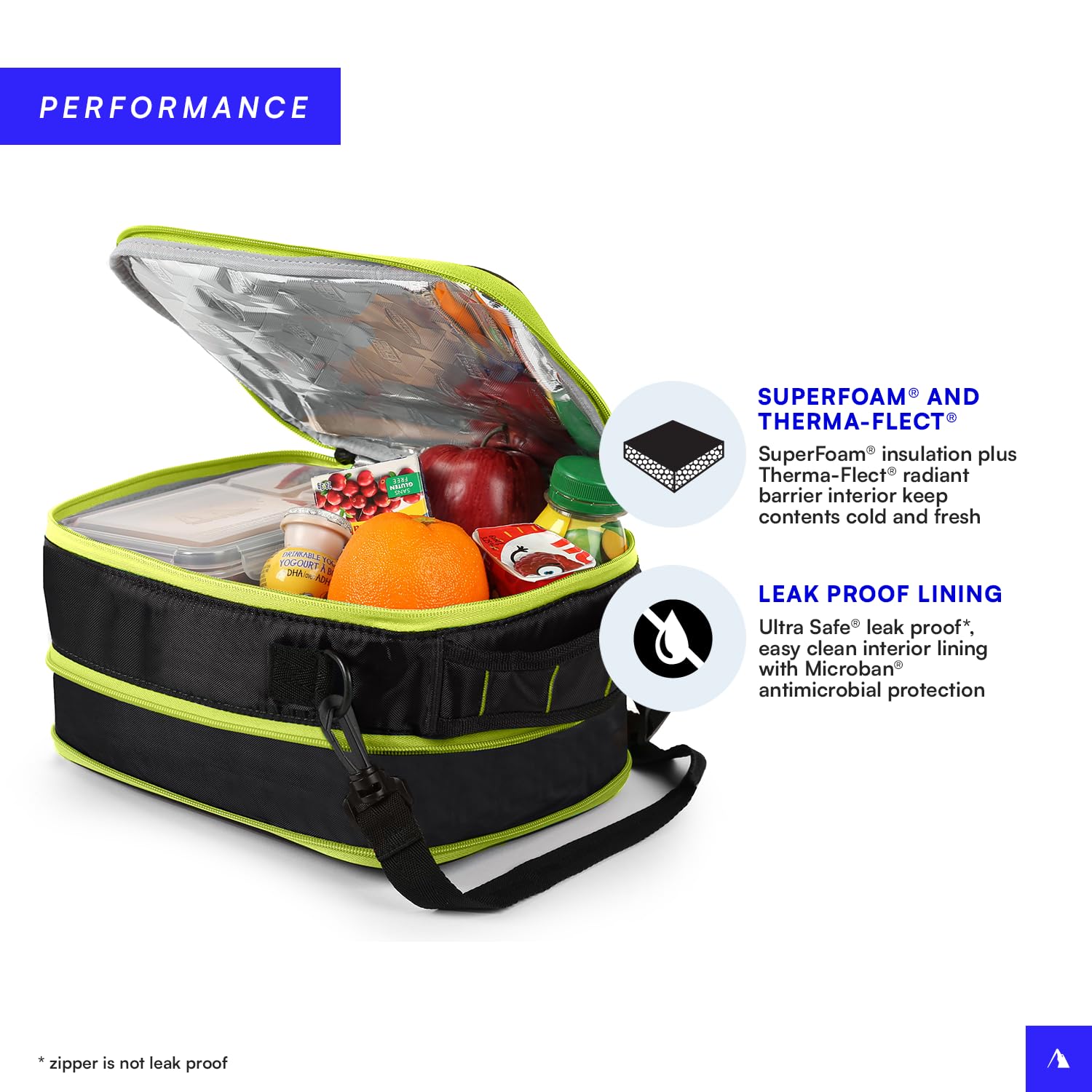 Arctic Zone Ultimate Upright Expandable Lunch Pack, Black