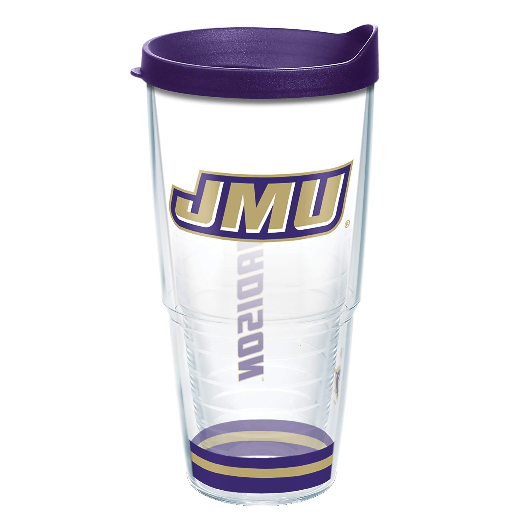 Tervis Made In Usa Double Walled James Madison University Jmu Dukes Insulated Tumbler Cup Keeps Drinks Cold & Hot, 24Oz, Arctic