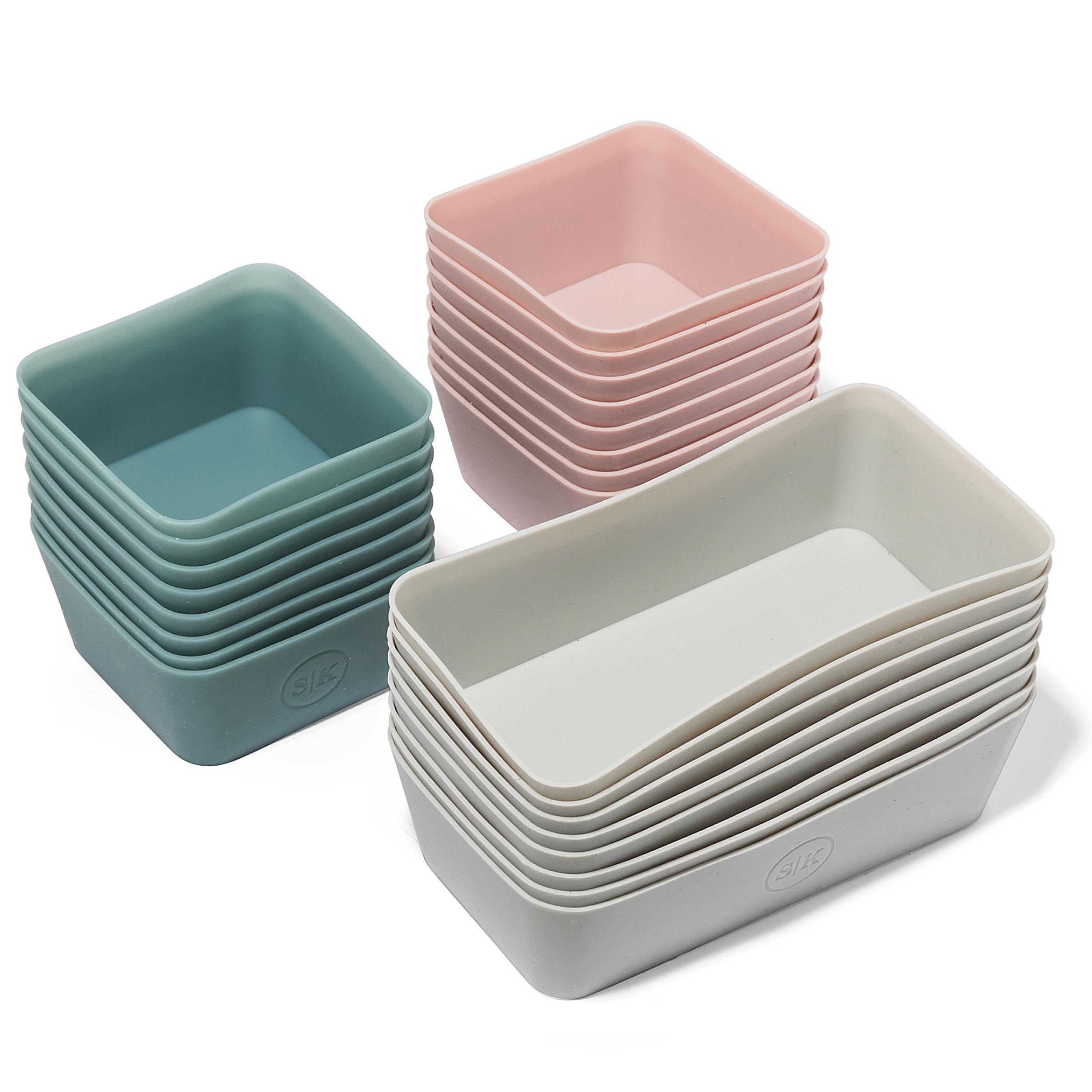 The Silicone Kitchen Reusable Silicone Bento Baking Cups, Non-Toxic, Bpa Free, Dishwasher Safe Bento Box Accessories Lunch Box D