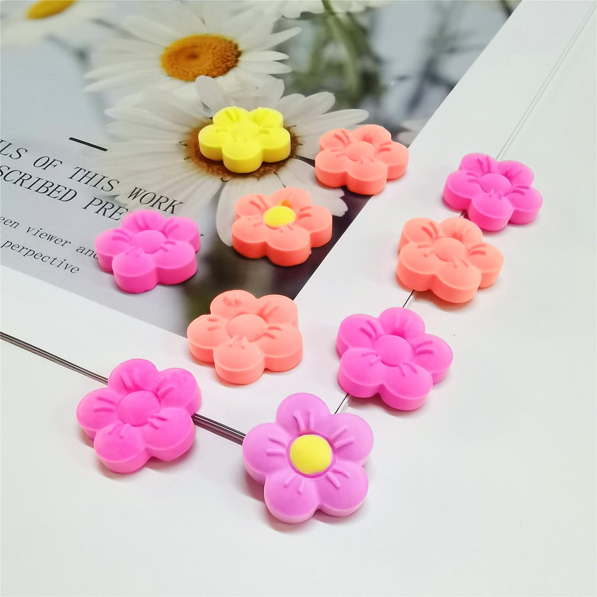 Flower Blossom Silicone Sheet For Chocolate Candy Gummy, Flower Baking Tray With Scraper