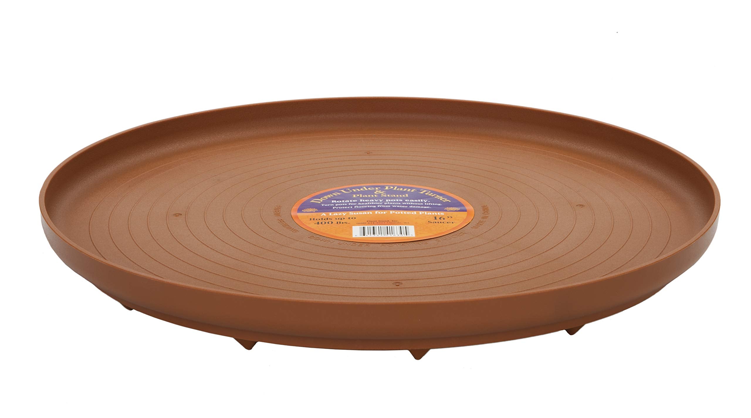 Bosmere S41630 Down Under Plant Turner, Heavy-Duty Rotating Plant Stand, Protects Decks, Wood Floors, Carpet, Tile, 250Lbs Capac