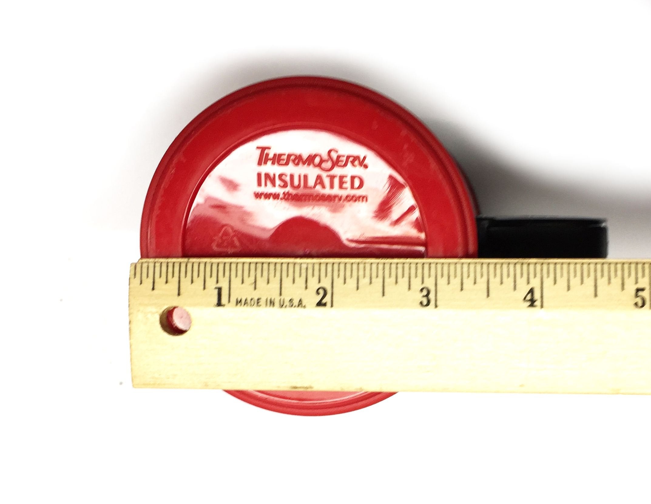 Gama Electronics 2 Thermoserv Foam Insulated Coffee Mug 20 Oz W/Lids (1) Blue & (1) Red