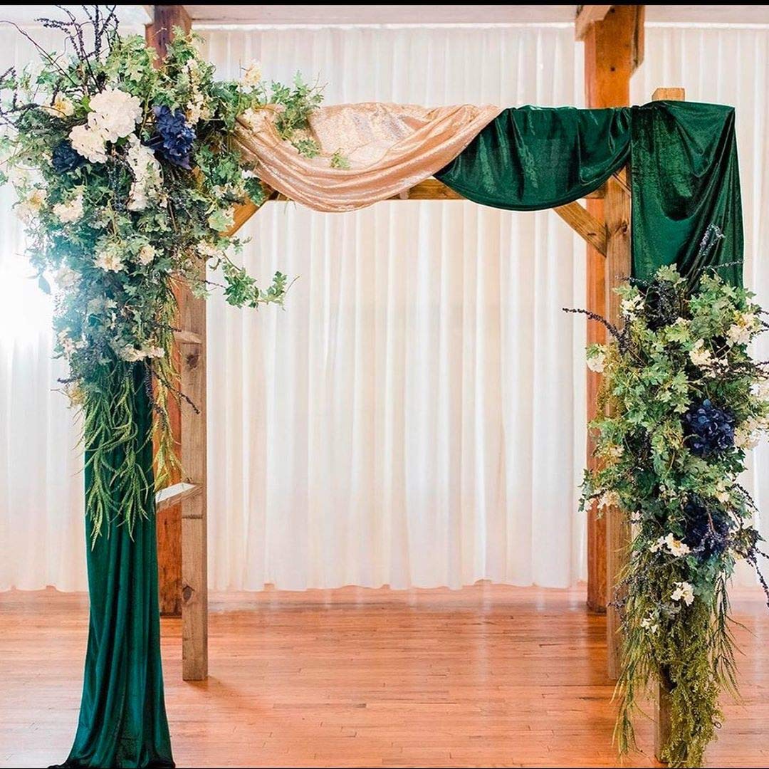 Velvet Table Runner Emerald Green 29X120 Inches Table Runners Soft Velvet Fabric Runners For Wedding Party Xmas Decorations