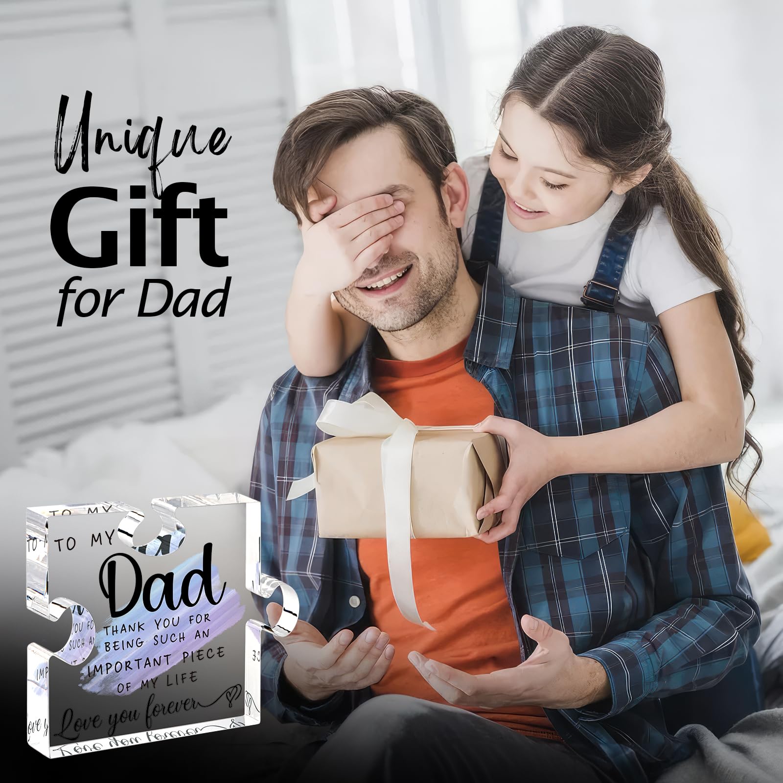 Christmas Gifts for Dad - Dad Birthday Gifts from Daughter, Son - Best Dad Ever Gifts - Gifts for Dad Who Wants Nothing, Bonus D