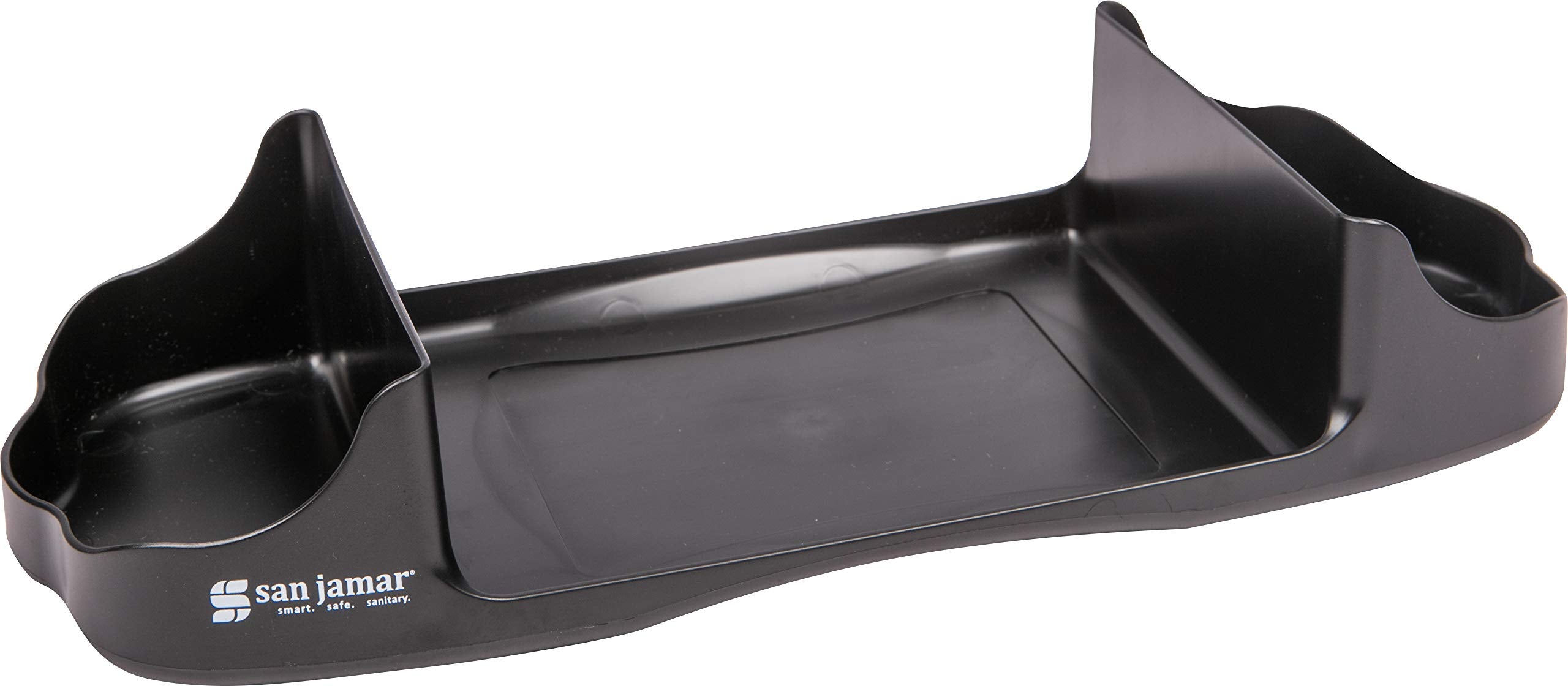 San Jamar Napkin Dispenser Caddy, Black, Plastic, H400Ctbk