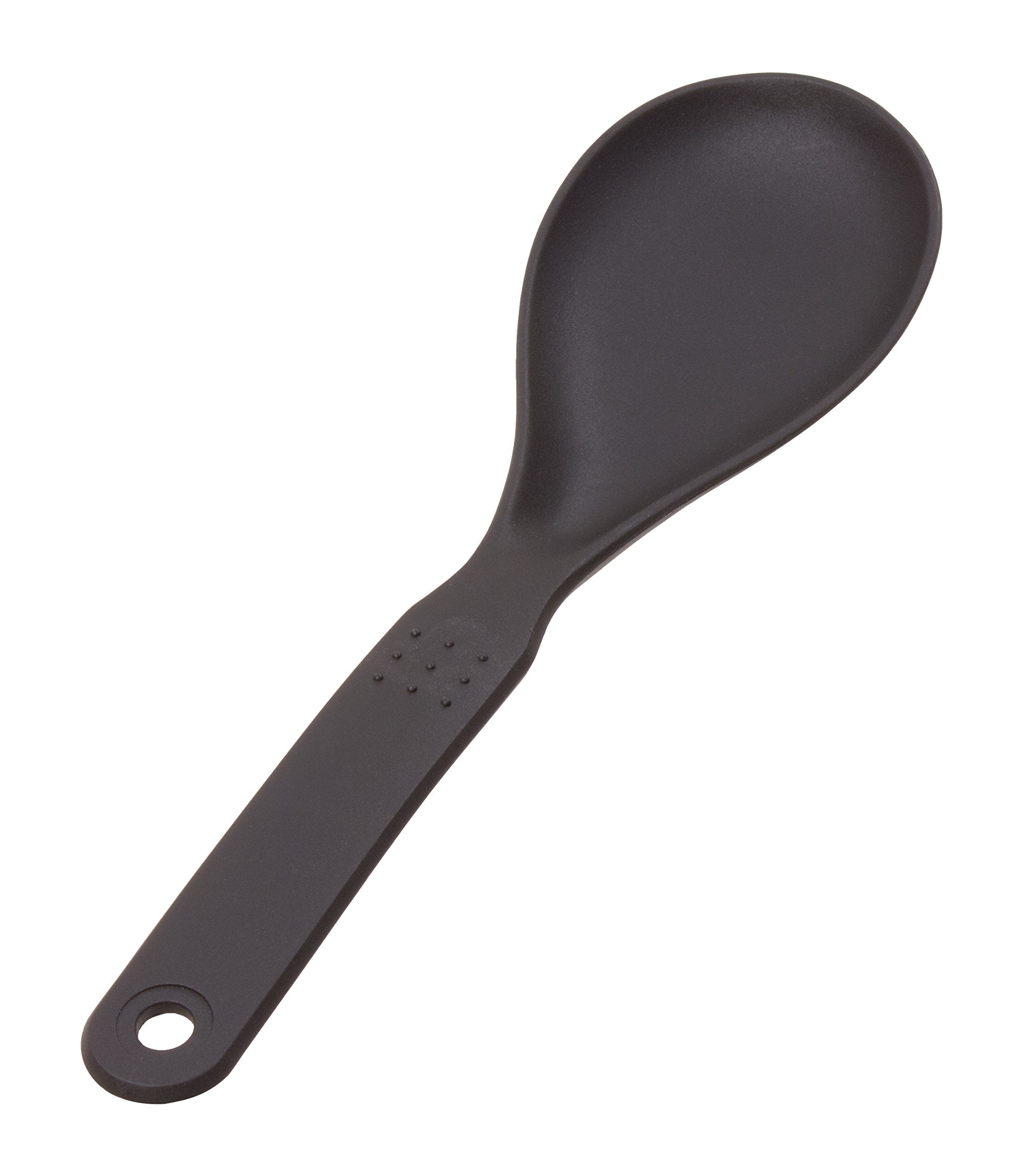 Crestware Nylon Rice Spoon, 10'', Black