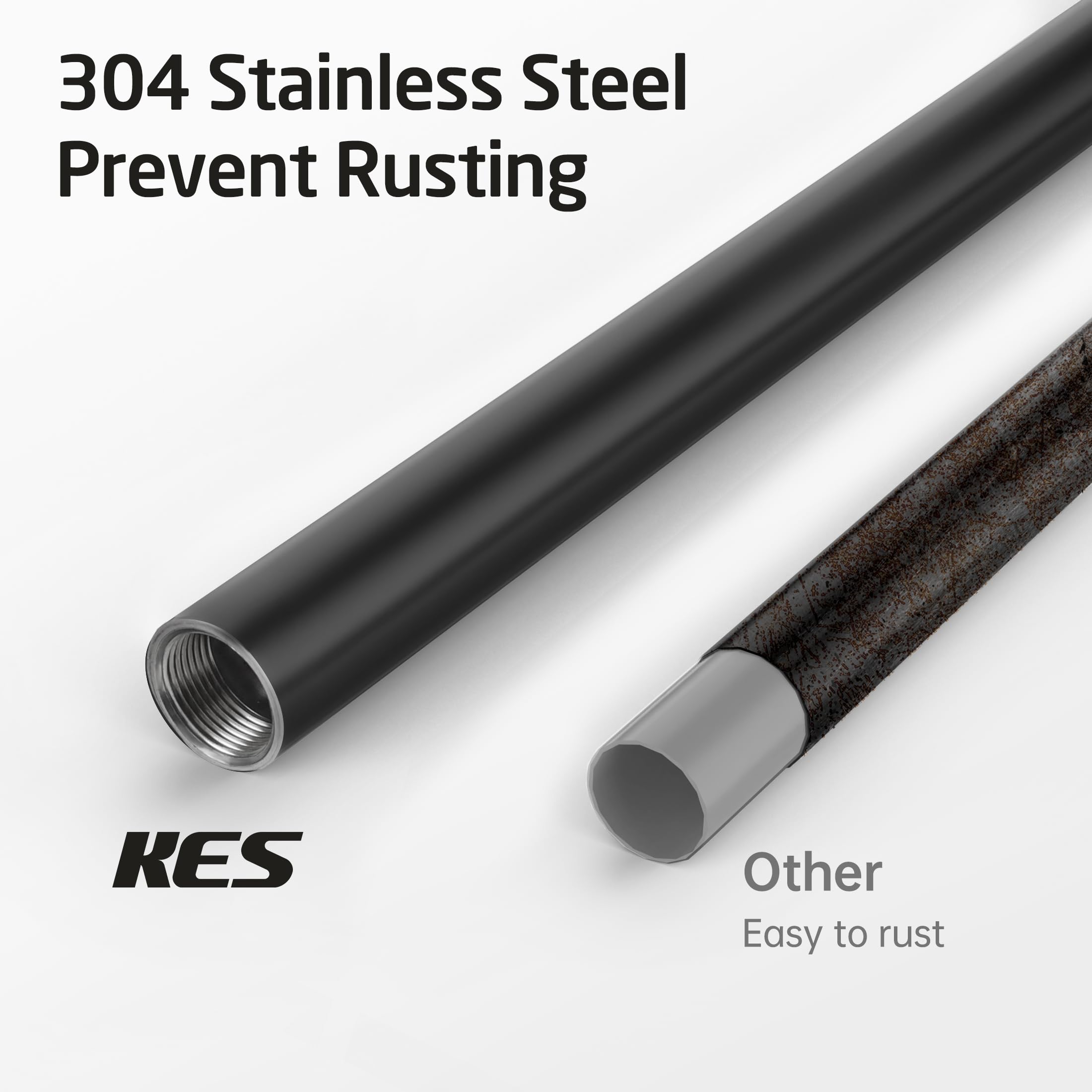 Kes Black Toilet Paper Holder Stand Bathroom Freestanding Toilet Tissue Paper Roll Holder, 20 H Sus304 Stainless Steel Rustproof
