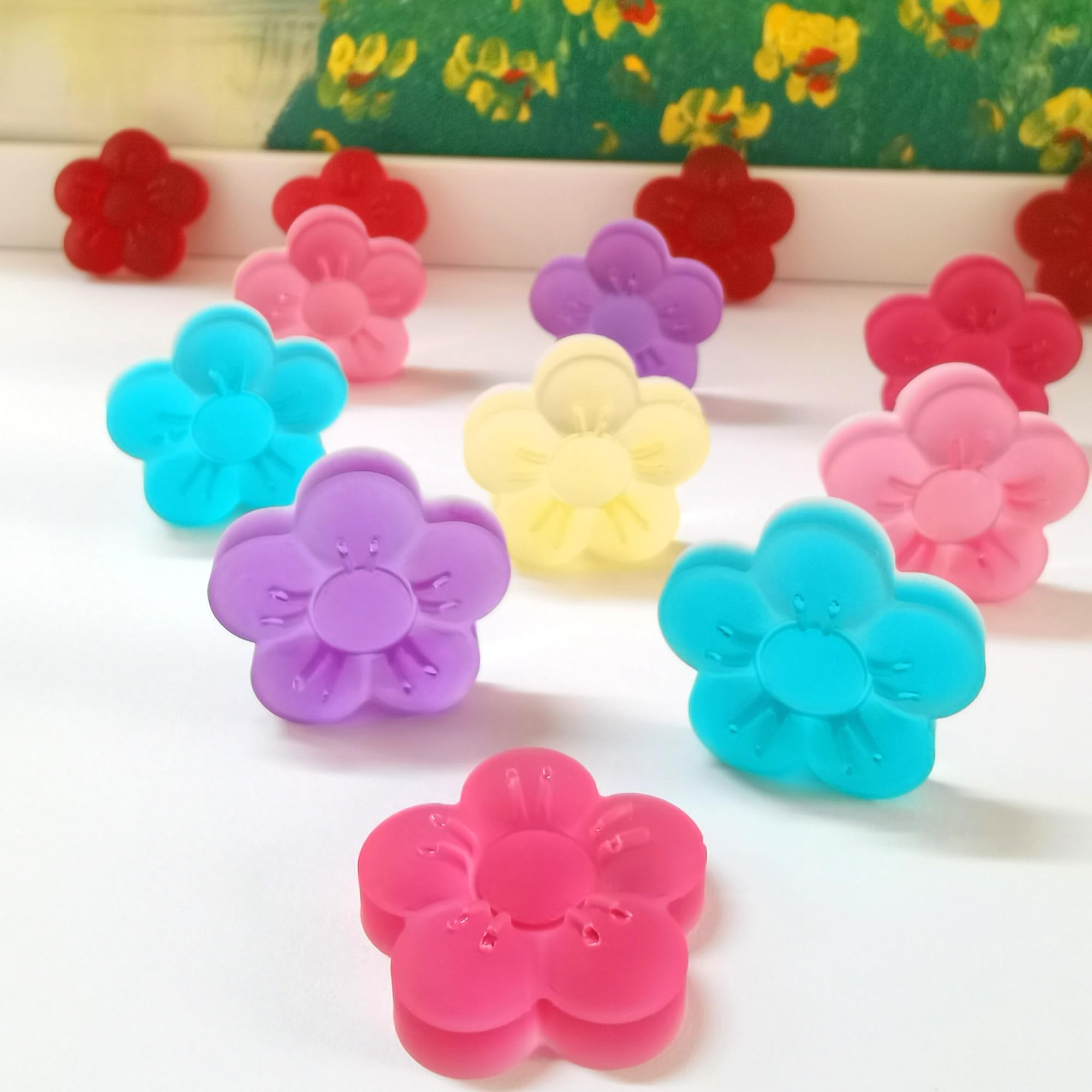 Flower Blossom Silicone Sheet For Chocolate Candy Gummy, Flower Baking Tray With Scraper