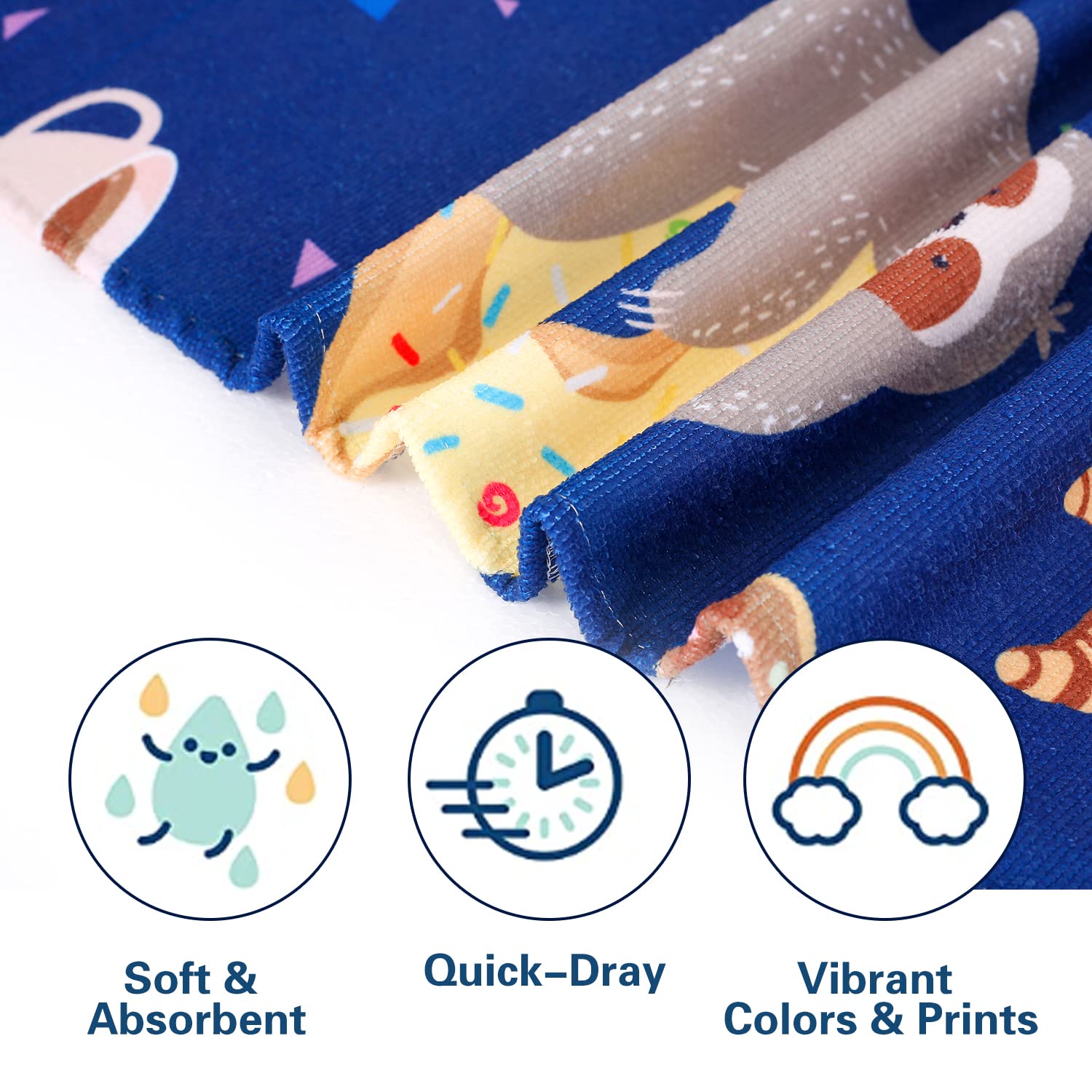 Livilan Sloth Donut Beach Towel, Super Soft Microfiber, Quick Dry, Sand Free, Cute Lightweight Swim Pool Bath Yoga Towel, Sloth