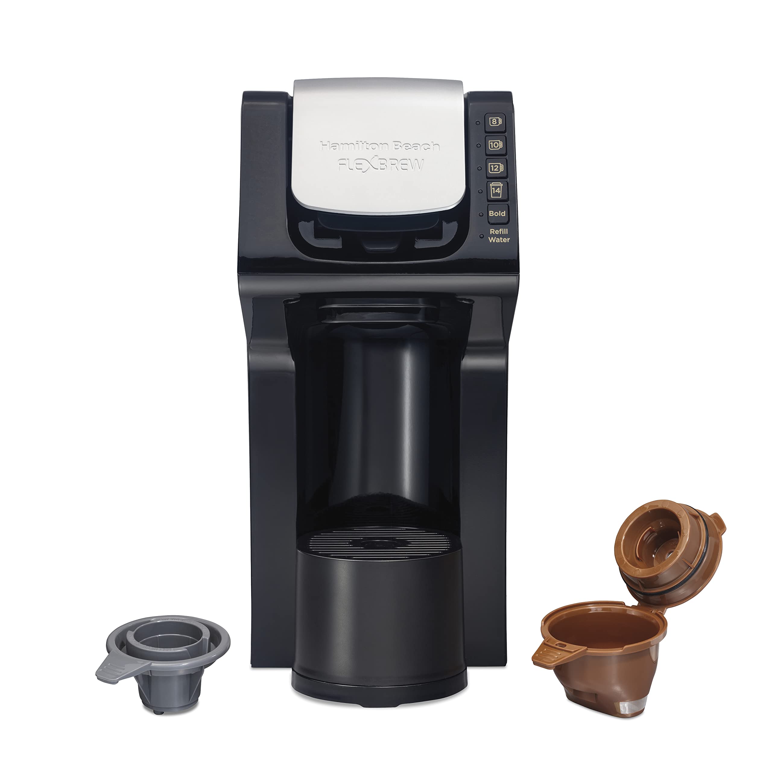 Hamilton Beach Gen 4 Flexbrew Single-Serve Coffee Maker With Removable Reservoir, Compatible With Pod Packs And Grounds, 50 Oz.,