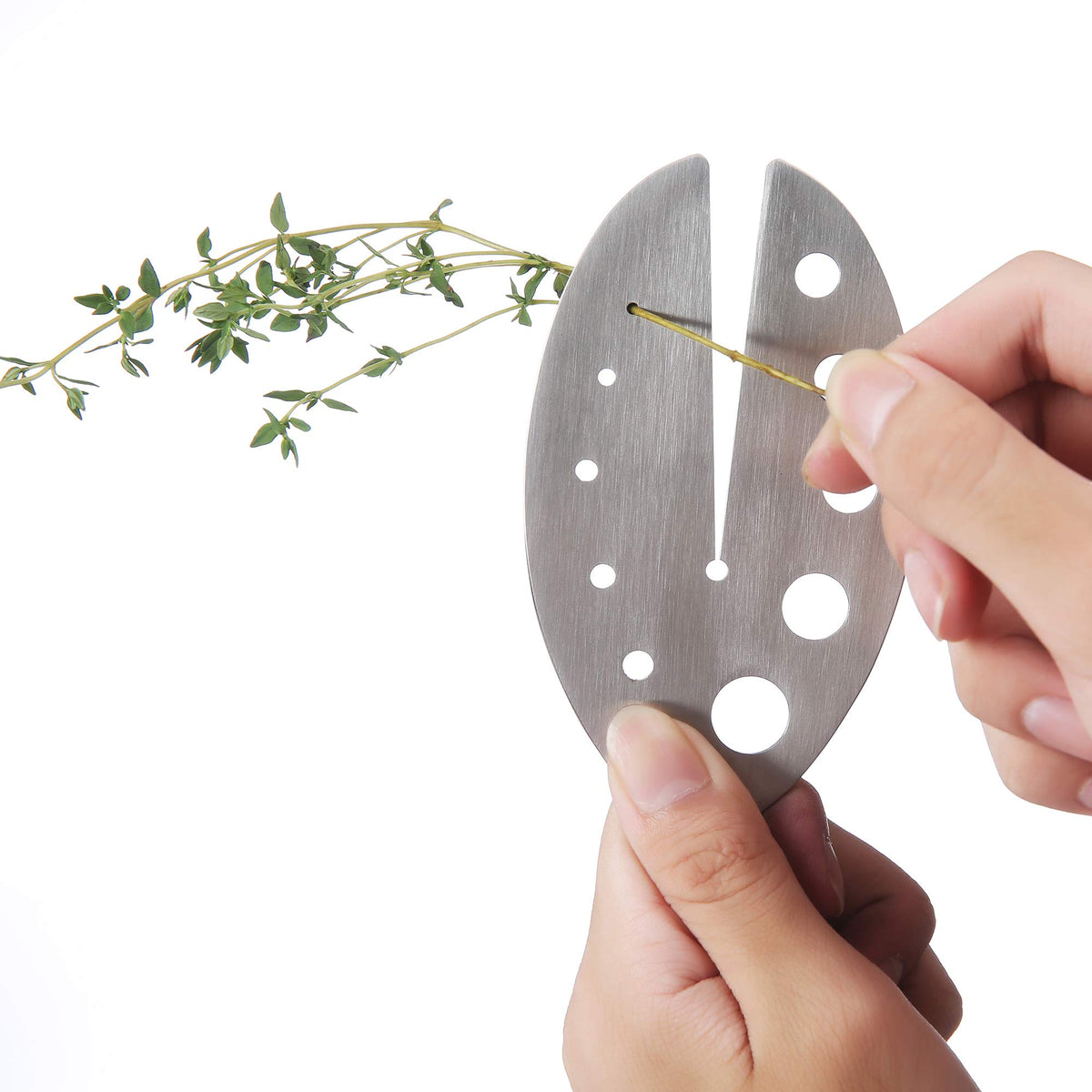 Herb Stripper Tool, Stainless Steel Herb Leaf Zipper For Kale, Chard, Collard Greens, Rosemary And Thyme