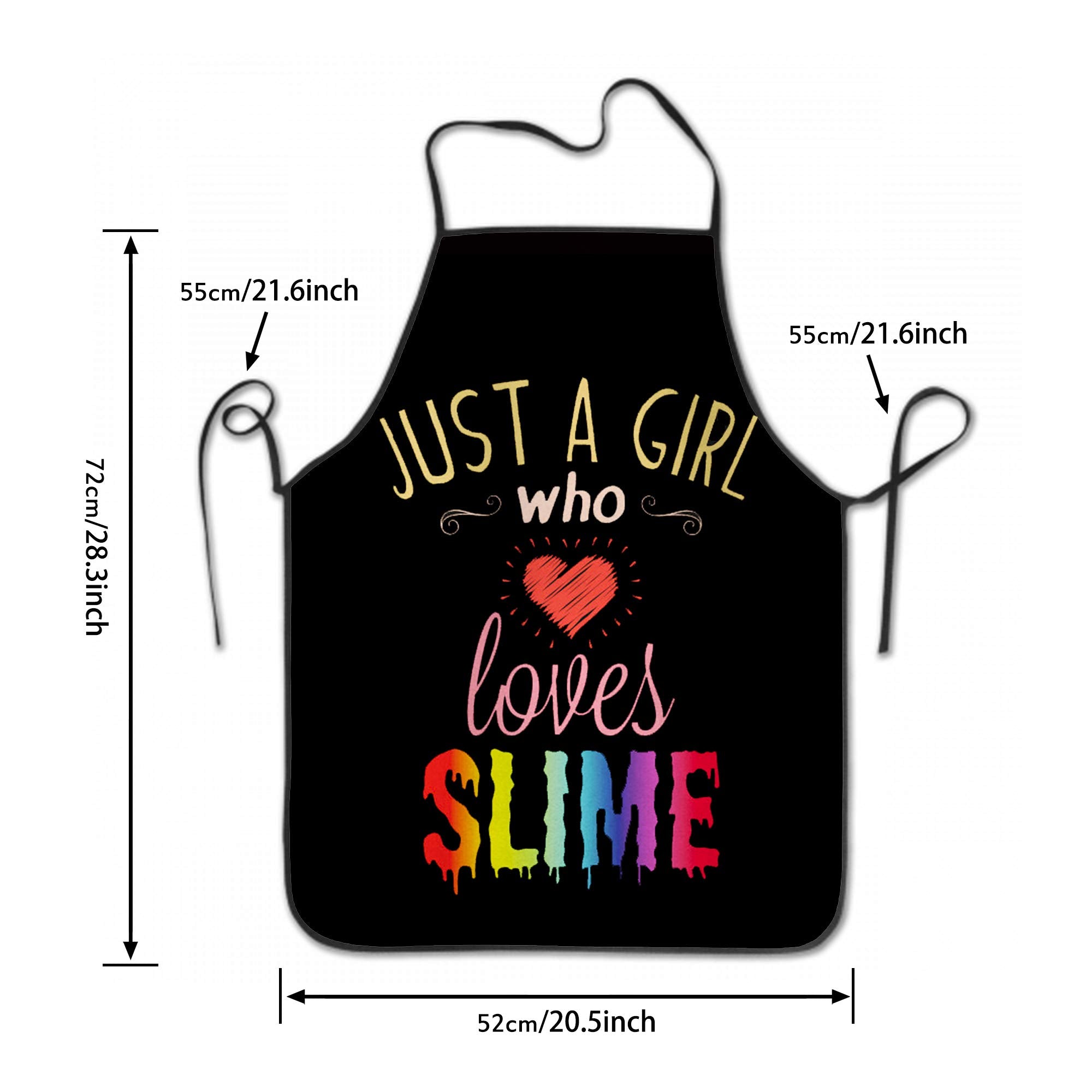 DZGlobal Funny Slime Apron for Girl Children s Day Gifts  Waterproof Home Kitchen Cooking Aprons Bib
