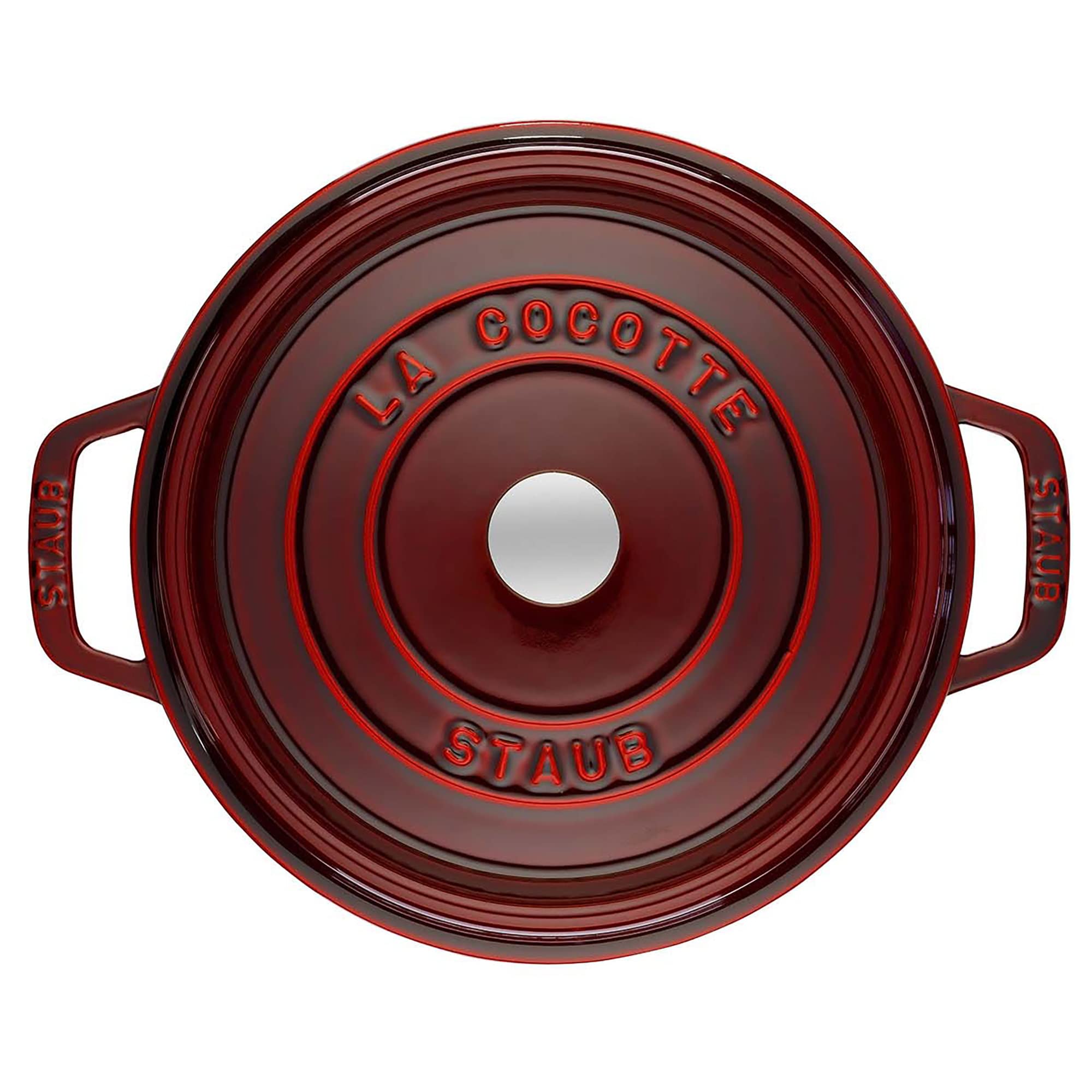 Staub Cast Iron 2.75-Qt Round Cocotte - Grenadine, Made In France