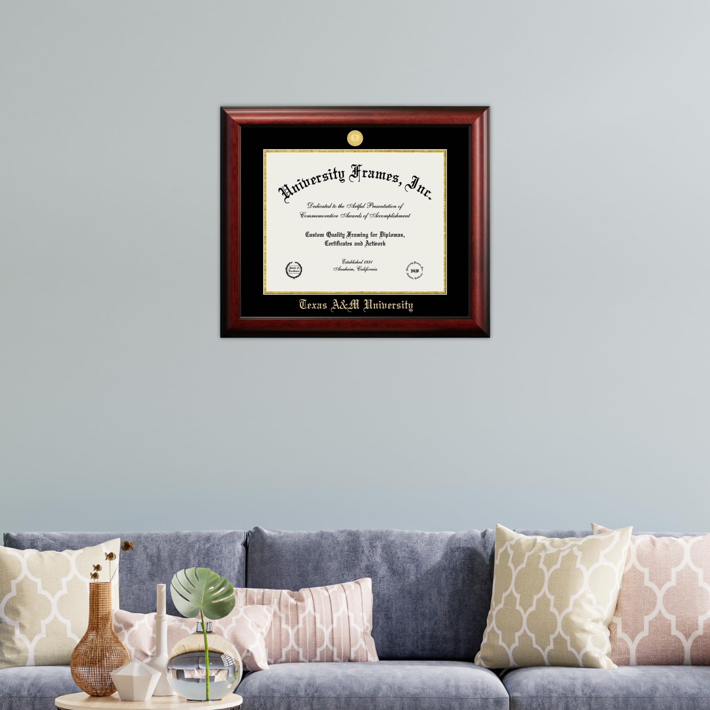 Campus Images TX953GED Texas A&M University 14w x 11h Gold Embossed Diploma Frame  12.5'' x 16''