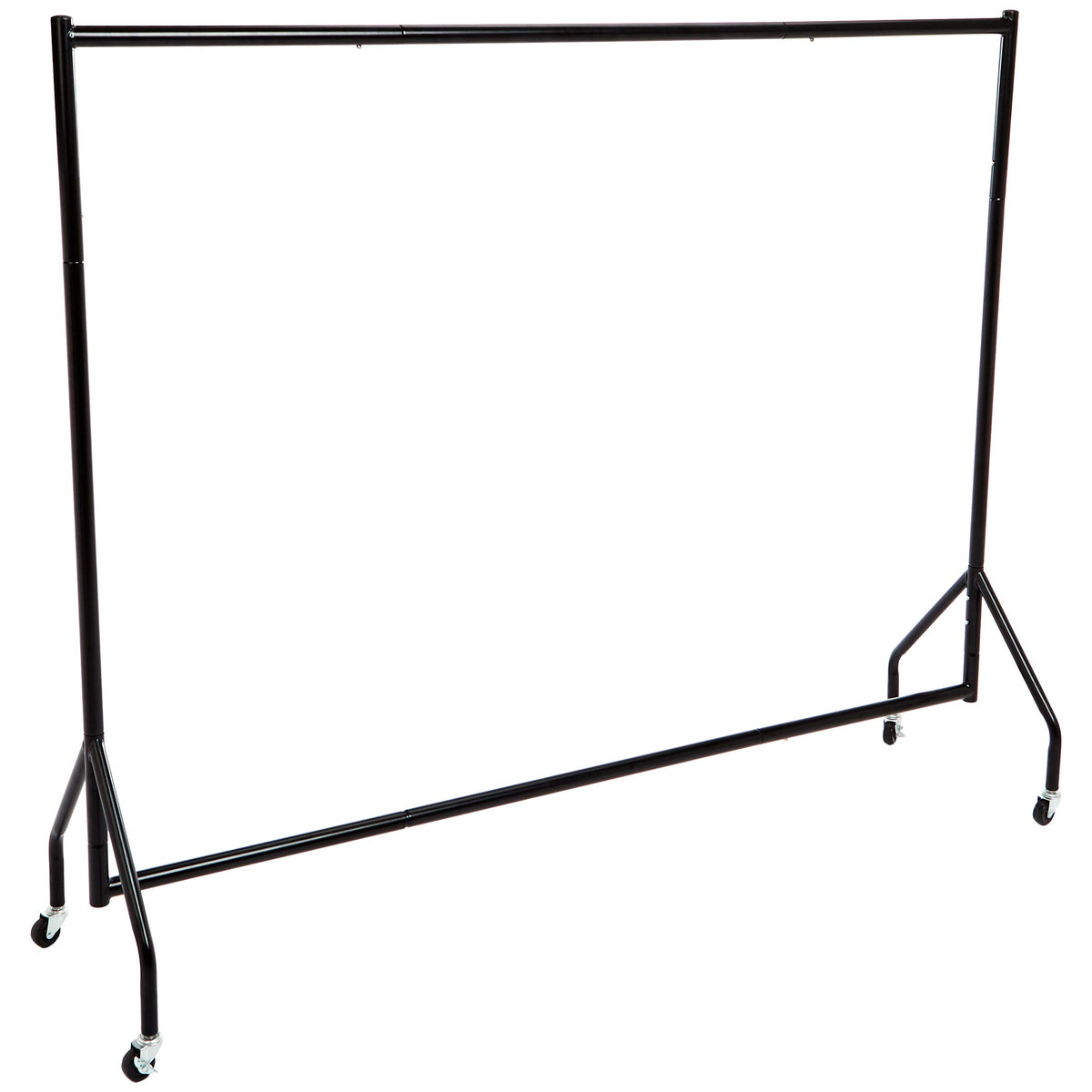 Amazon Basics Heavy Duty Rolling Garment Rack, Hanging Clothes Organizer Rail For Display And Storage, 182 X 152 M, Black