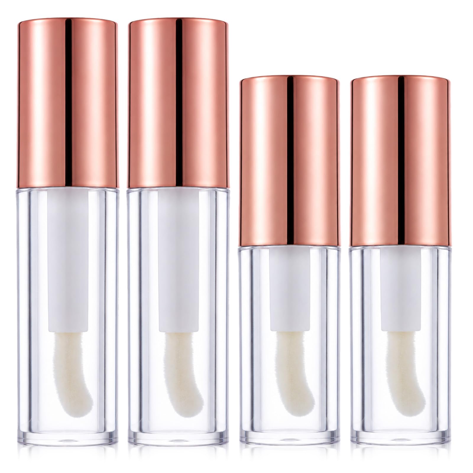 4 Pack 4 ml and 6 ml Empty Lip Gloss Tubes Refillable Lip Balm Bottles