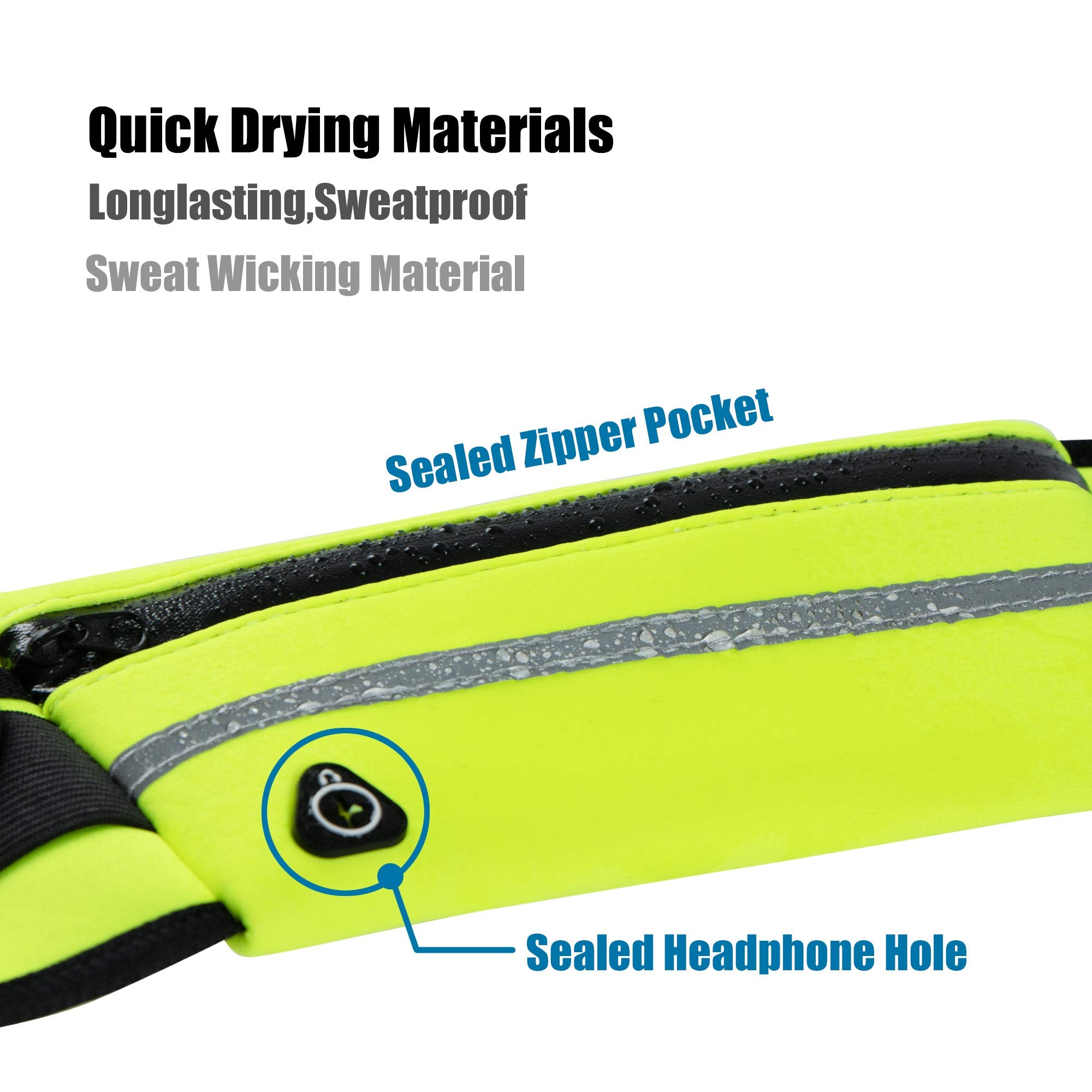 Running Belt Waist Packs,Workout Fanny Pack,Ultra Light Bounce Free Waist Pouch Fitness Workout Belt Sport Waist Pack for Women