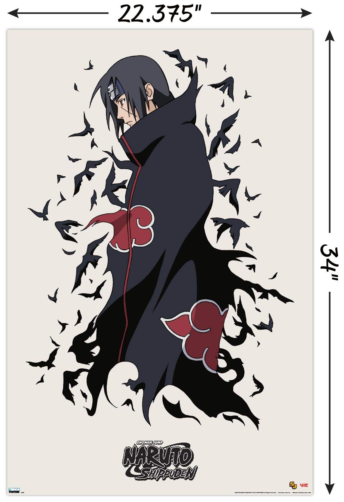 Trends International Naruto Shippuden - Itachi Wall Poster, 22.375'' X 34'', Unframed Version