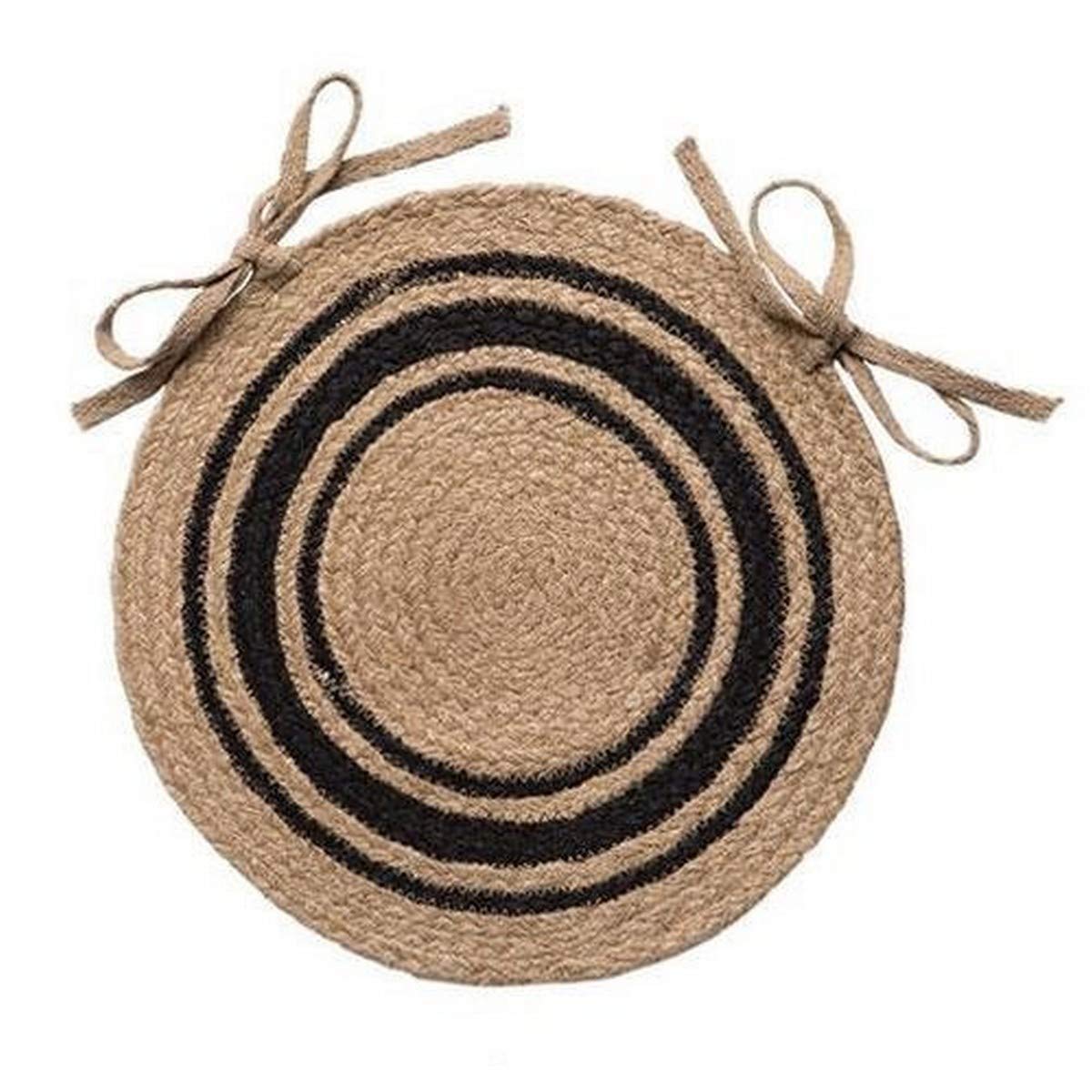 Ihf Home Decor Bristol Jute Braided Chair Cover Round Rug 15 Inch