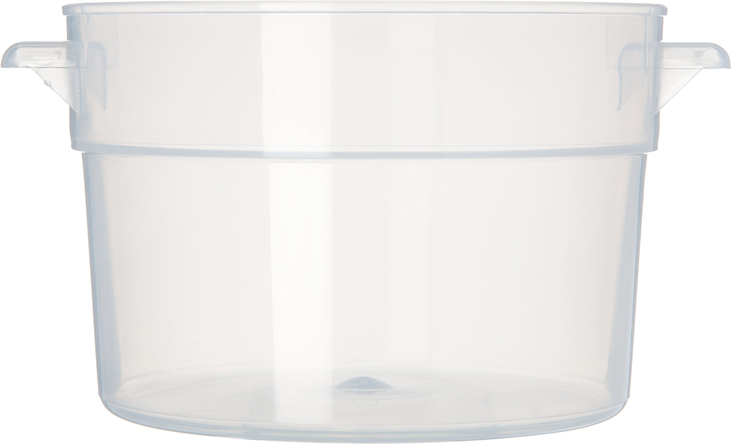 Carlisle Foodservice Products Bain Marie Food Storage Container For Restaurants, Catering, Kitchens, Plastic, 2 Quarts, Clear