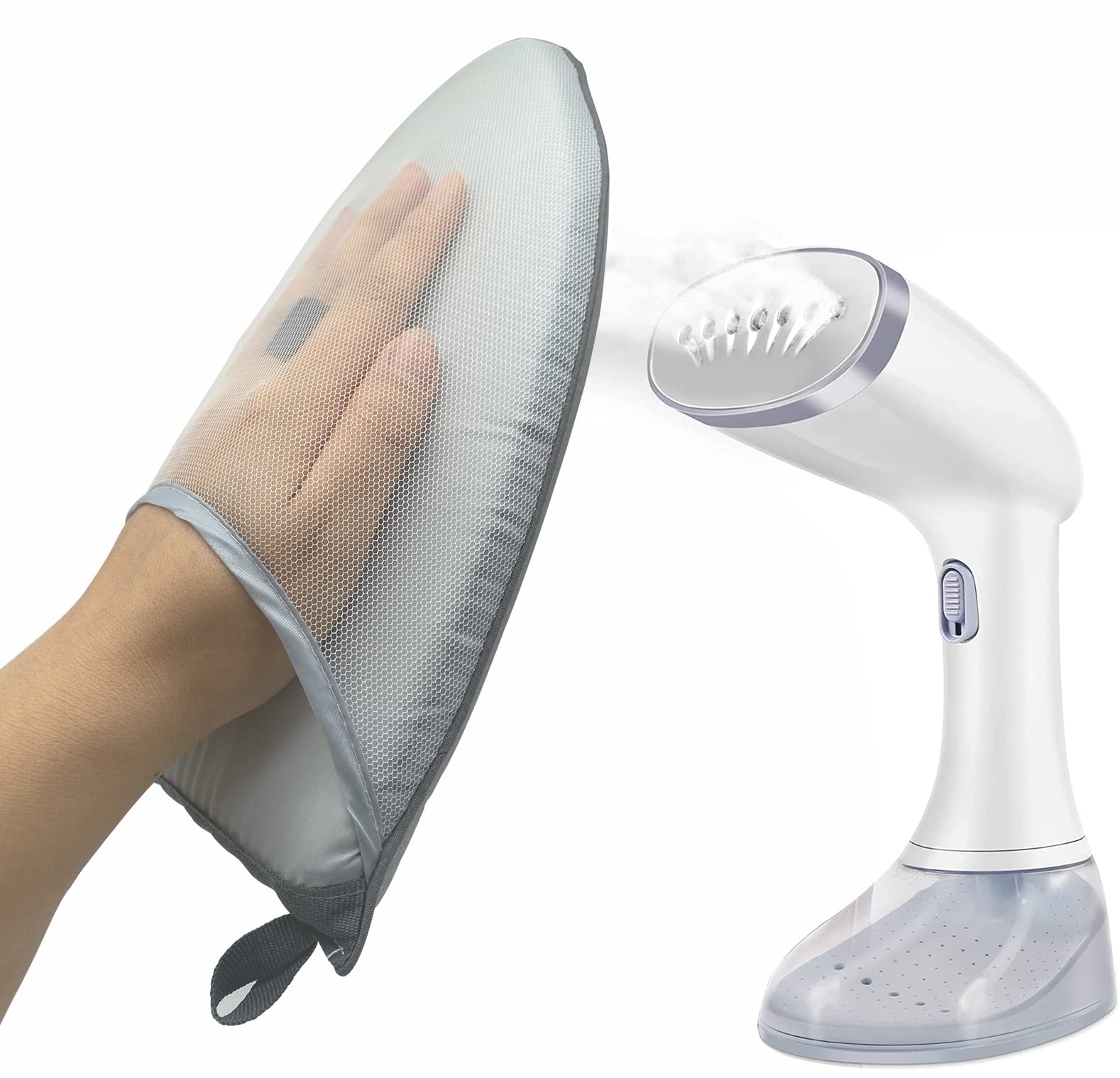 Garment Steamer Ironing Glove Mitt With Finger Loop For Clothes Steaming Mitt Anti Steam Mini Handheld Ironing Pad Board Heat Re