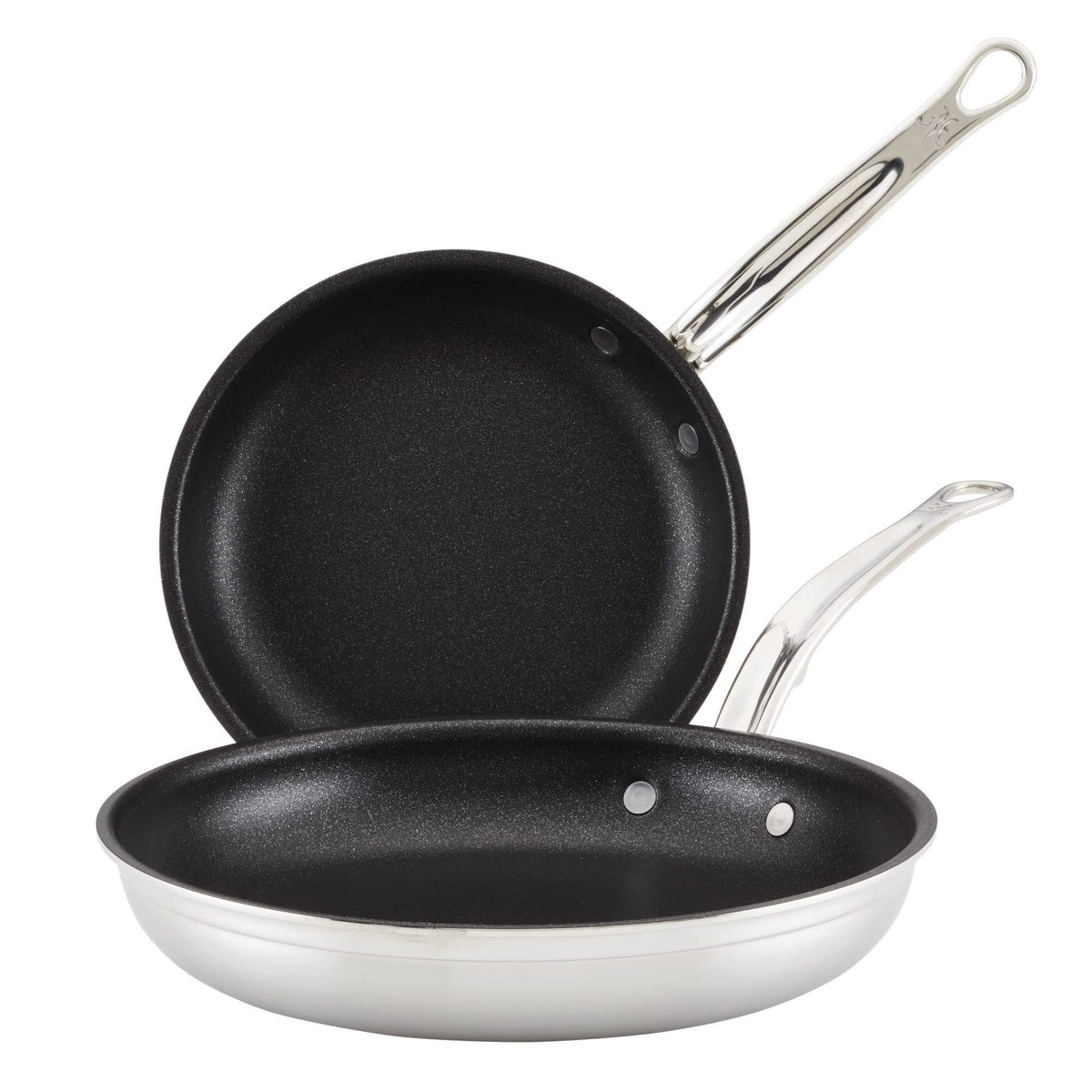 Hestan - Probond Collection - Titum Nonstick Stainless Steel Frying Pan Set, Induction Cooktop Compatible, Made Without Pfoas (8