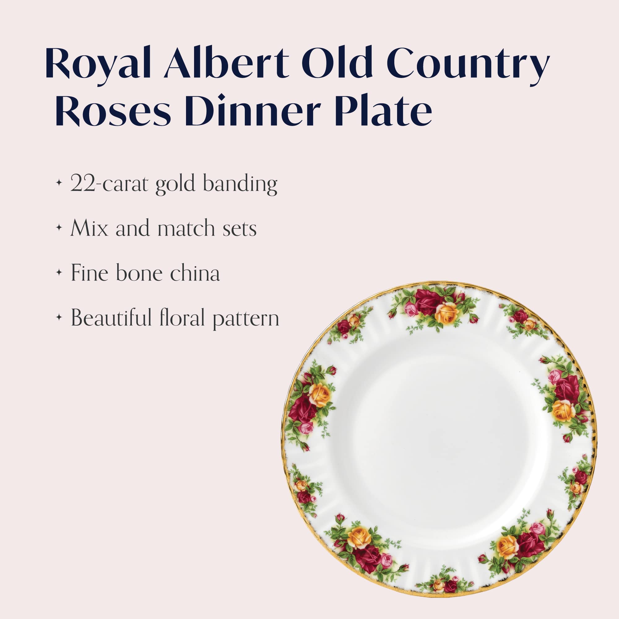 Royal Albert 15210006 Old Country Roses Dinner Plate