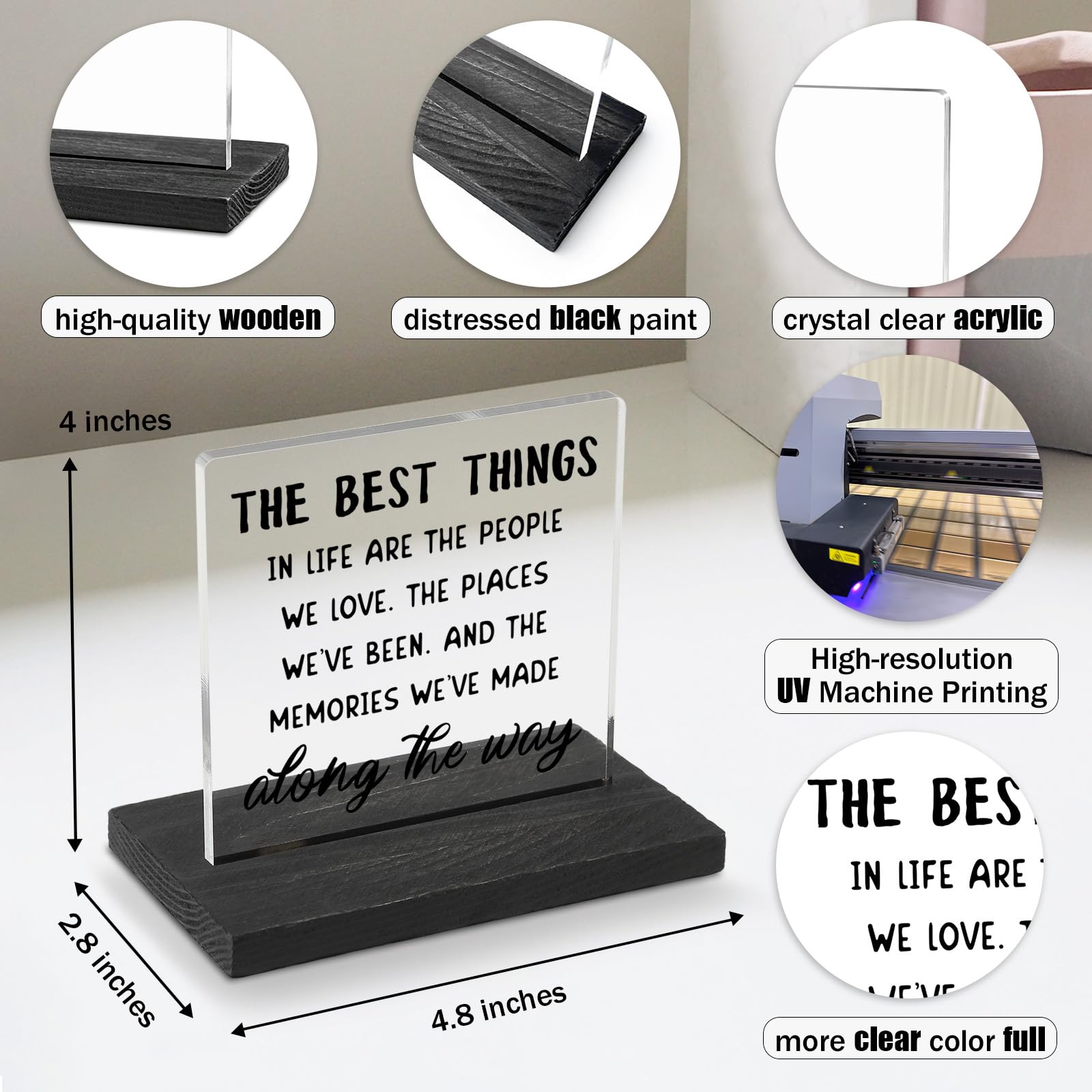 Inspirational Quotes Desk Decor Gifts Motivational Desk Decorations for Women Men Friends Coworker Students Teenagers Adults Men