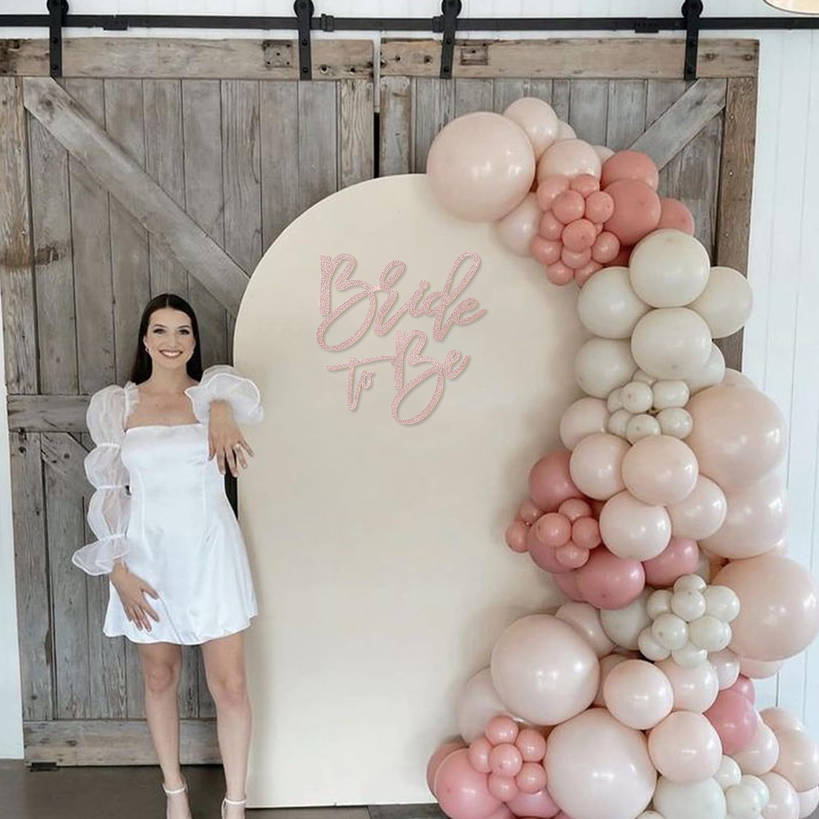 MASTRON Bride to Be Sign - Glitter Felt Letters Bridal Shower Sign for Backdrop Bride to Be Letters for Balloon Arch Photo Props