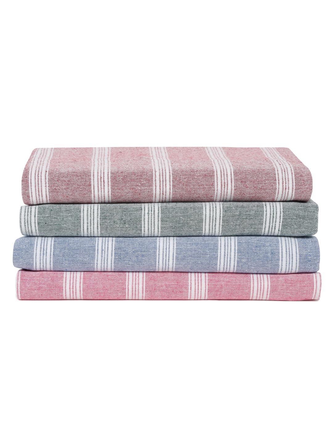 Amazon Brand - Solimo - Multicolour Cotton Turkish Towel-Turkishtowel-Pack4, 16 Tc