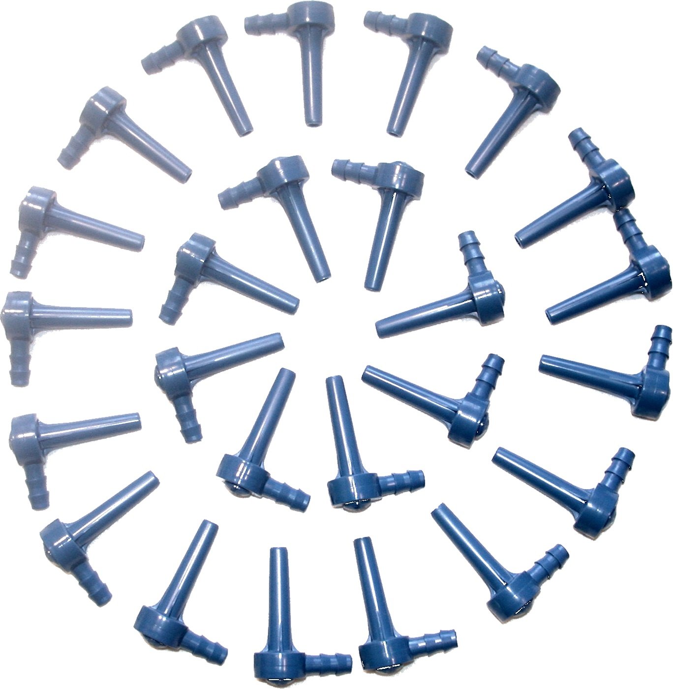 Maple Sap Tap Spile Blue, 5/16'' Ecolo Spouts, Maple Syrup Taps (25 Pack)