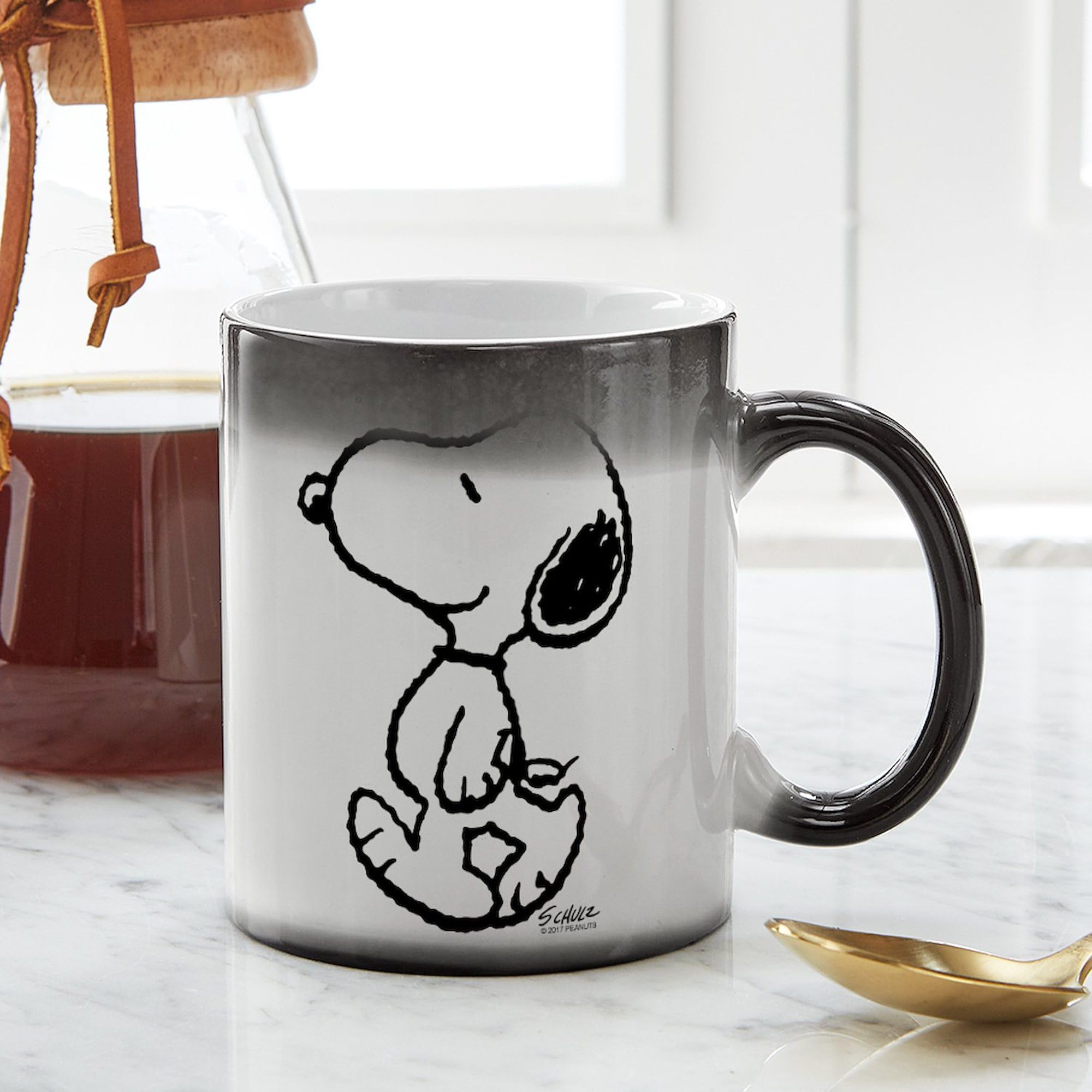 Cafepress Peanuts Snoopy Ceramic Magic Mug Coffee, Tea Cup 11 Oz